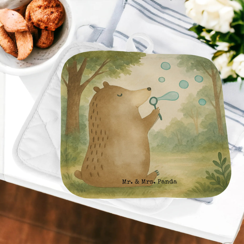 2er Set Topflappen  Bär Seifenblasen Design Topflappen, Topfuntersetzer, Ofenhandschuh, Topflappen Set, Topflappen lustig, Topflappen mit Spruch, Ofenhandschuhe, Topfhandschuhe, Topfhandschuh, Topflappenset, Topflappen 2er Set, Schöne Topflappen, Bär, Teddy, Teddybär, Seifenblasen Bär Lustig Sein Glücklich Traurig Happy