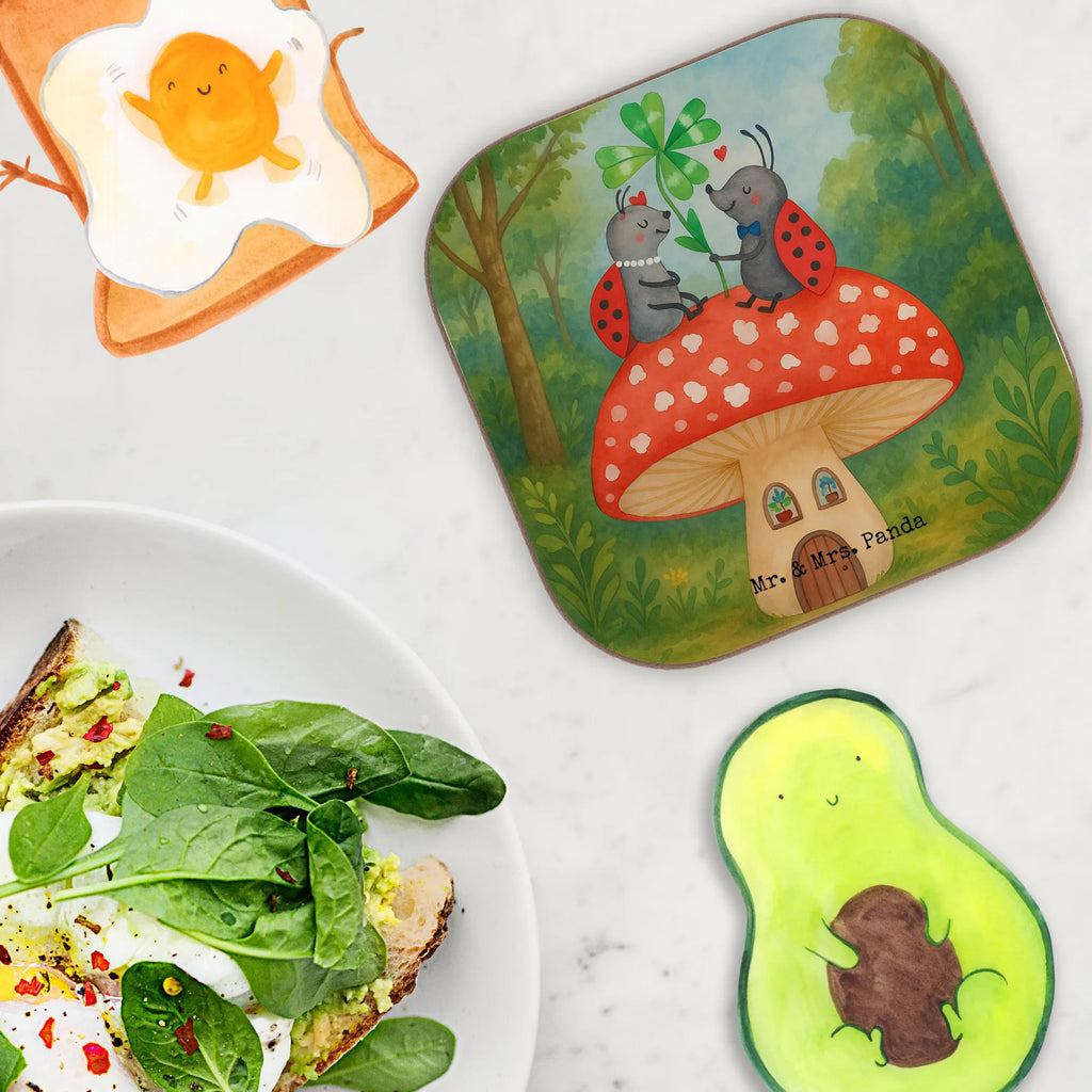 Square coaster ladybug toadstool Design Untersetzer, Bierdeckel, Glasuntersetzer, Untersetzer Gläser, Getränkeuntersetzer, Untersetzer aus Holz, Untersetzer für Gläser, Korkuntersetzer, Untersetzer Holz, Holzuntersetzer, Tassen Untersetzer, Untersetzer Design, Tiermotive, Gute Laune, lustige Sprüche, Tiere, Haus, Wohnung, zuhause, Fliegenpilz, Marienkäfer, Fleigenpilzhaus