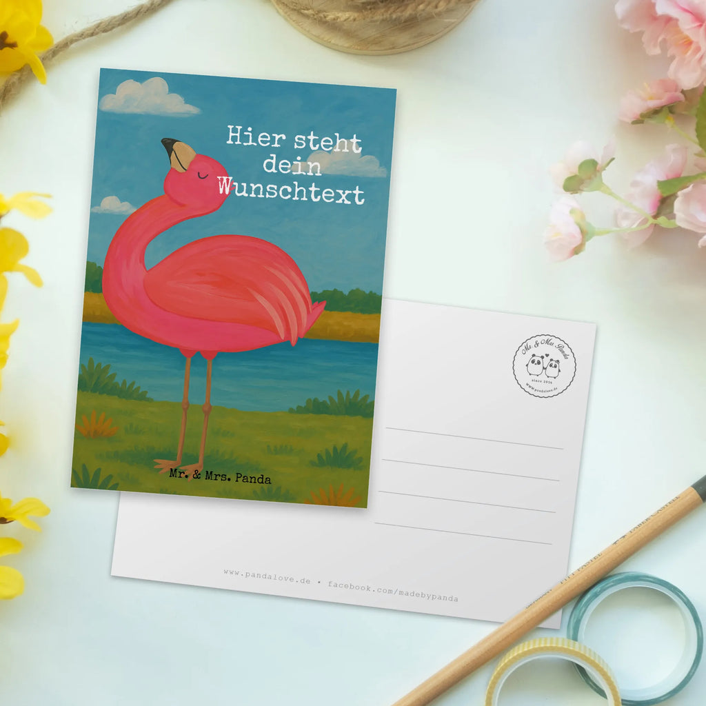 Personalisierte Postkarte Flamingo Stolz Design Ansichtskarte mit Wunschtext, Karte mit Namen, Geschenkkarte mit Wunschtext, Grußkarte mit Namen, Postkarte mit Wunschtext, Ansichtskarte mit Namen, Einladung mit Wunschtext, Postkarte bedrucken, Karte mit Wunschtext, Einladung mit Namen, Geschenkkarte mit Namen, Postkarte personalisierbar, Grußkarte mit Wunschtext, Postkarte mit Namen, Flamingo, Selbstakzeptanz, Tochter, stolz, beste Freundin, Schwester, Freundin, Selbstliebe, Freude, Mama