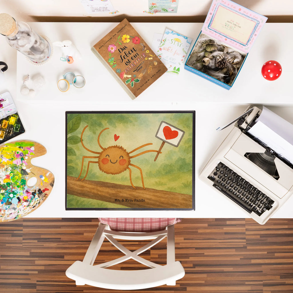 Podkładka na biurko Pająk Agata Motywacja Design Schreibunterlage, Schreibtischauflage, Bürobedarf, Büroartikel, Schreibwaren, Schreibtisch Unterlagen, Schreibtischunterlage Groß, Spinne Agathe, Spinne, Agathe, Videos, Merchandise, Motivation, Glück, Liebe, Vertrauen, Dankeschön