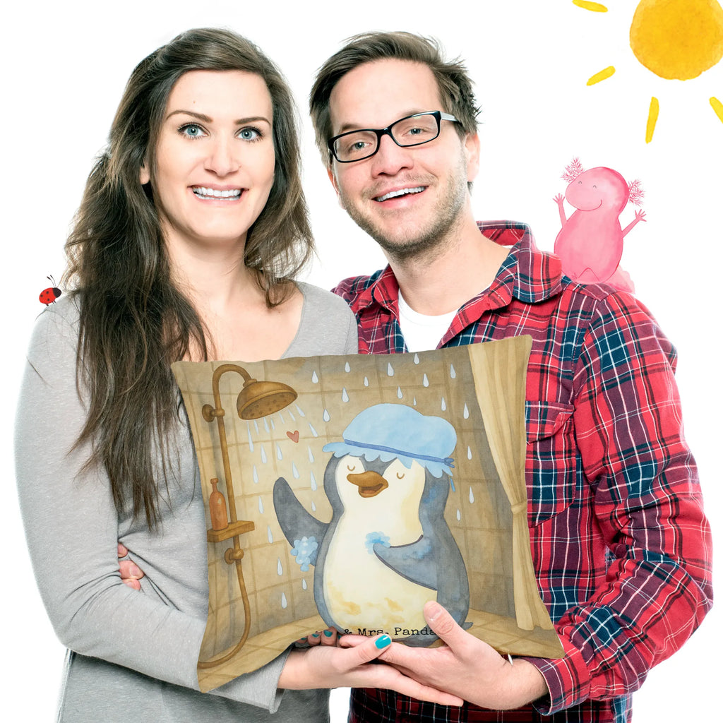 40x40 poduszka Pingwin Prysznic Design Sofakissen, Kissenbezug 40x40, Kopfkissen, Dekokissen 40x40, Dekokissen, Kissen, Kissenhülle, sitzkissen, Kissen 40x40 Waschbar, Zierkissen, Dekokissen Sofa, Kissenbezüge, Kissen 40x40, sofakissen, Sofakissen 40x40, Motivkissen, Couchkissen, Kopfkissen 40x40, Kissenhülle 40x40, Pinguin, Neuanfang, Dusche, glücklich sein, Pinguine, duschen, Motivation, Neustart, Lebensmotto