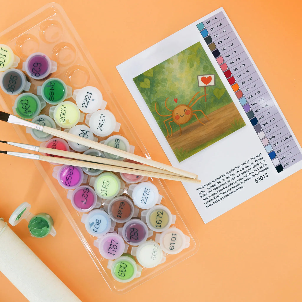 Malowanie według numerów Pająk Agata Motywacja Design Kreativität, Malen nach Zahlen, Ausmalbild, Künstler, Baseln, Malen, Kunstwerk, Bastelidee, DIY, Spinne Agathe, Spinne, Agathe, Videos, Merchandise, Dankeschön, Glück, Motivation, Liebe, Vertrauen