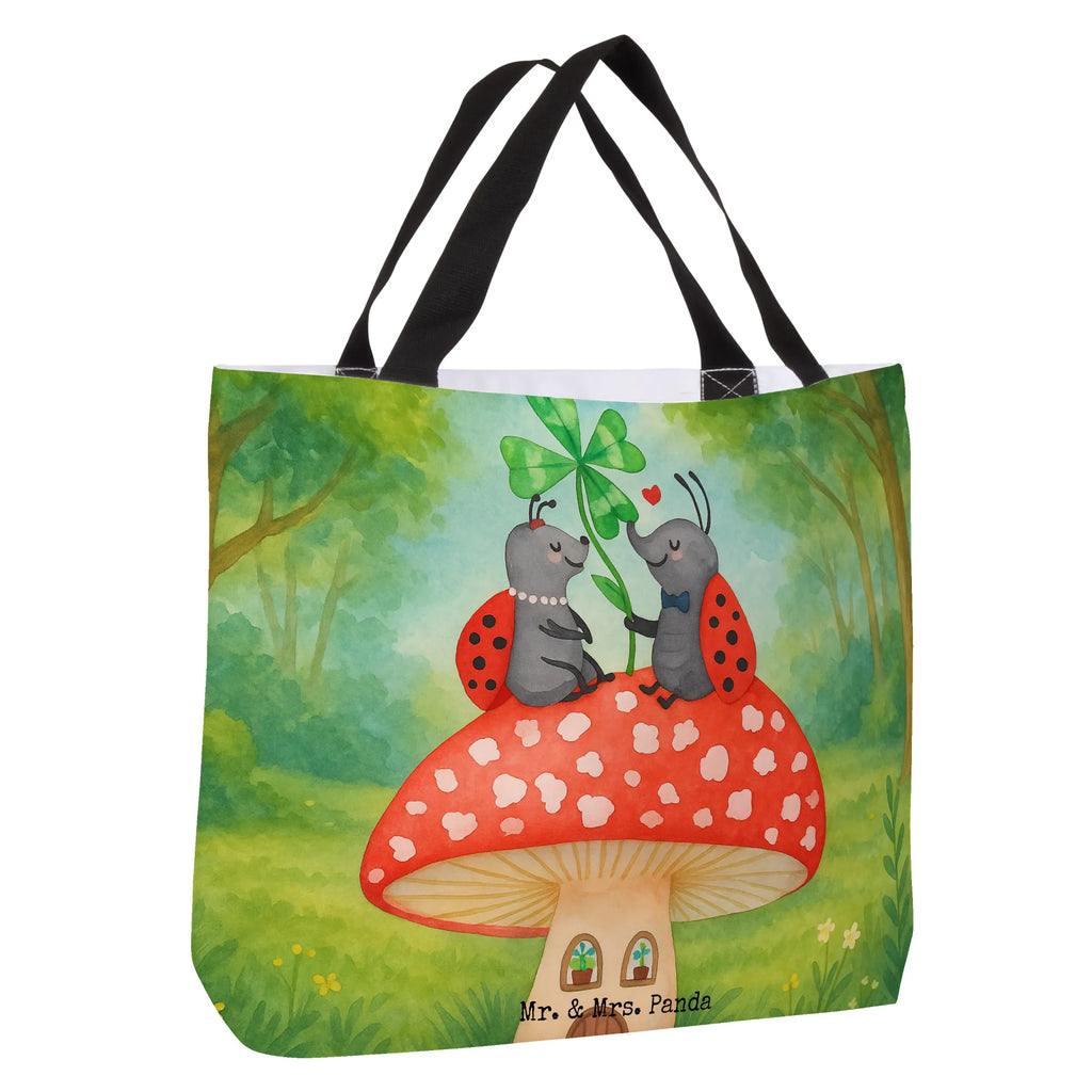 Shopper ladybug toadstool Design Beutel, Einkaufstasche, Tasche, Strandtasche, Einkaufsbeutel, Shopper, Schultasche, Freizeittasche, Tragebeutel, Schulbeutel, Alltagstasche, Tiermotive, Gute Laune, lustige Sprüche, Tiere, Haus, Wohnung, zuhause, Fliegenpilz, Marienkäfer, Fleigenpilzhaus