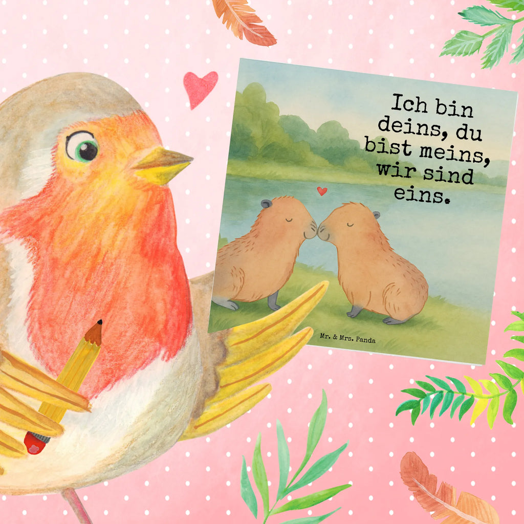 Karta Deluxe kapibara miłość Design Hochzeitskarte, Hochwertige Klappkarte, Hochwertige Grußkarte, Karte, Klappkarte, Einladungskarte, Grußkarte, Glückwunschkarte, Geburtstagskarte, Tiermotive, Gute Laune, lustige Sprüche, Tiere, Liebesspruch, Ehejubiläum, Liebe, Handgezeichnet, Geschenkidee, Beziehung, Valentinstag, Kuschel Capybaras, Liebesbeweis, Herzlich, Capybara, Ich bin deins, Du bist meins, verliebt, Jahrestag, Tierliebe, Romantisches Geschenk, Paar, Verschmolzen, Partnertiere