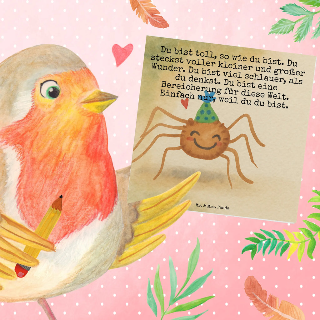 Deluxe Karte Spinne Agathe Party Design Karte, Grußkarte, Klappkarte, Einladungskarte, Glückwunschkarte, Hochzeitskarte, Geburtstagskarte, Hochwertige Grußkarte, Hochwertige Klappkarte, Spinne Agathe, Spinne, Agathe, Videos, Merchandise, Selbstliebe, Wunder, Motivation, Glück