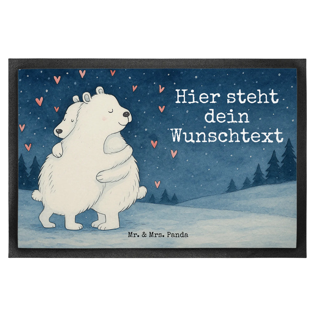 Personalized doormat Icebear Embrace Design Personalisierte Fußmatte, Fußmatte bedrucken, Personalisiert, Personalisieruung, Türvorleger mit Namen, Wunschnamen, Fußmatte mit Namen, Türvorleger personalisiert, Haustürmatte personalisiert, Namensfussmatte, Bedrucken, Tiermotive, Gute Laune, lustige Sprüche, Tiere