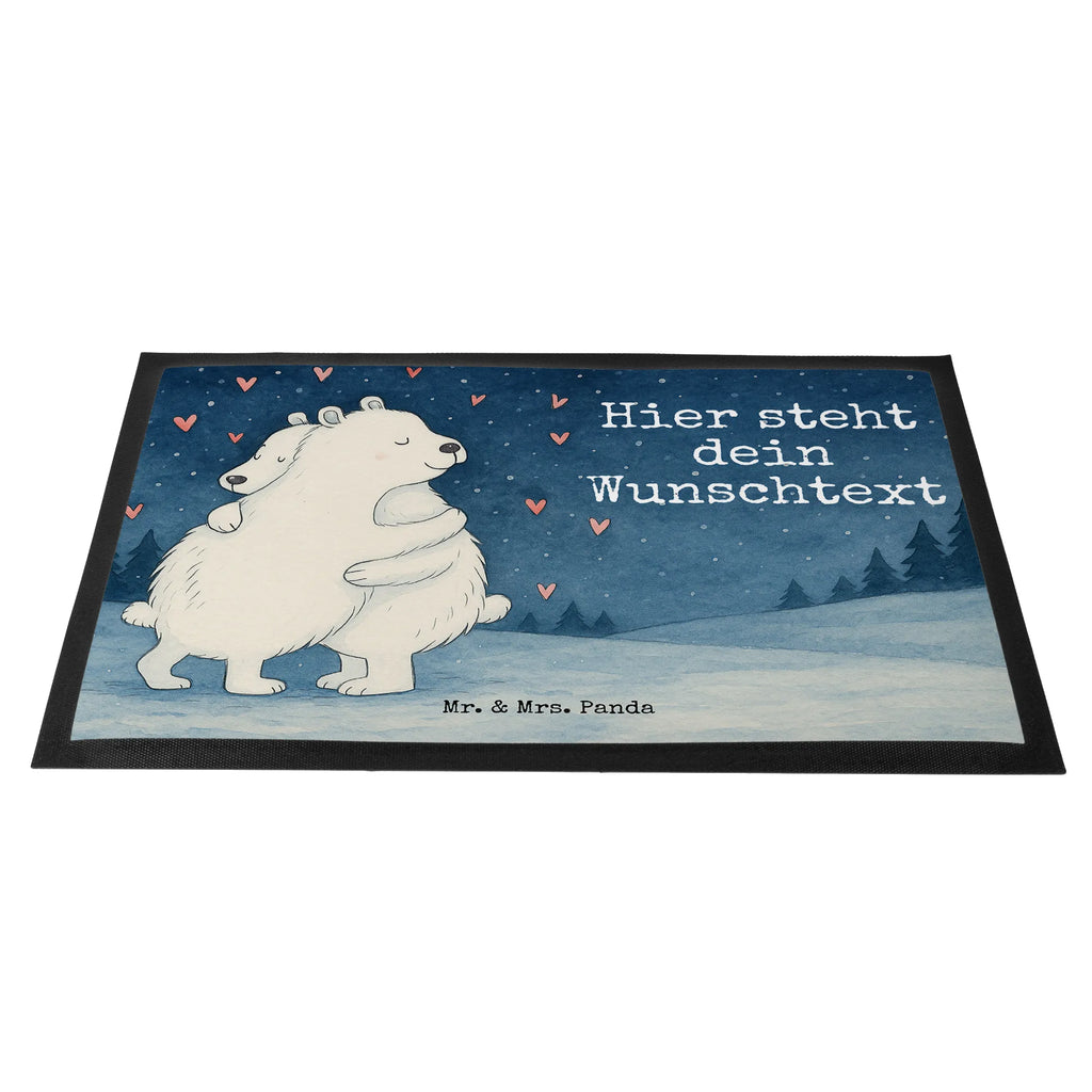Personalized doormat Icebear Embrace Design Personalisierte Fußmatte, Fußmatte bedrucken, Personalisiert, Personalisieruung, Türvorleger mit Namen, Wunschnamen, Fußmatte mit Namen, Türvorleger personalisiert, Haustürmatte personalisiert, Namensfussmatte, Bedrucken, Tiermotive, Gute Laune, lustige Sprüche, Tiere