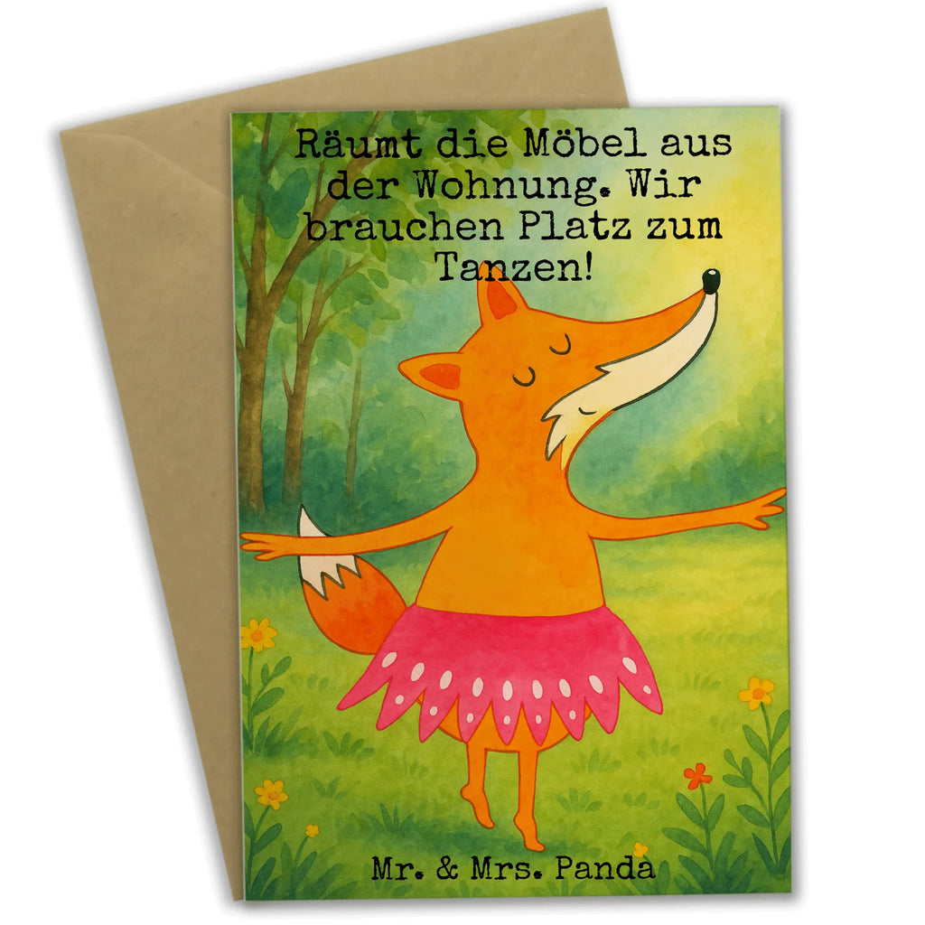 Grußkarte Fuchs Ballerina Design Grußkarte, Klappkarte, Einladungskarte, Glückwunschkarte, Hochzeitskarte, Geburtstagskarte, Karte, Ansichtskarten, Fuchs, Fuchs Spruch, Füchse, Füchsin, Ballerina, Ballett, Tänzerin, Tanzen, Party, Einladung, Geburtstag
