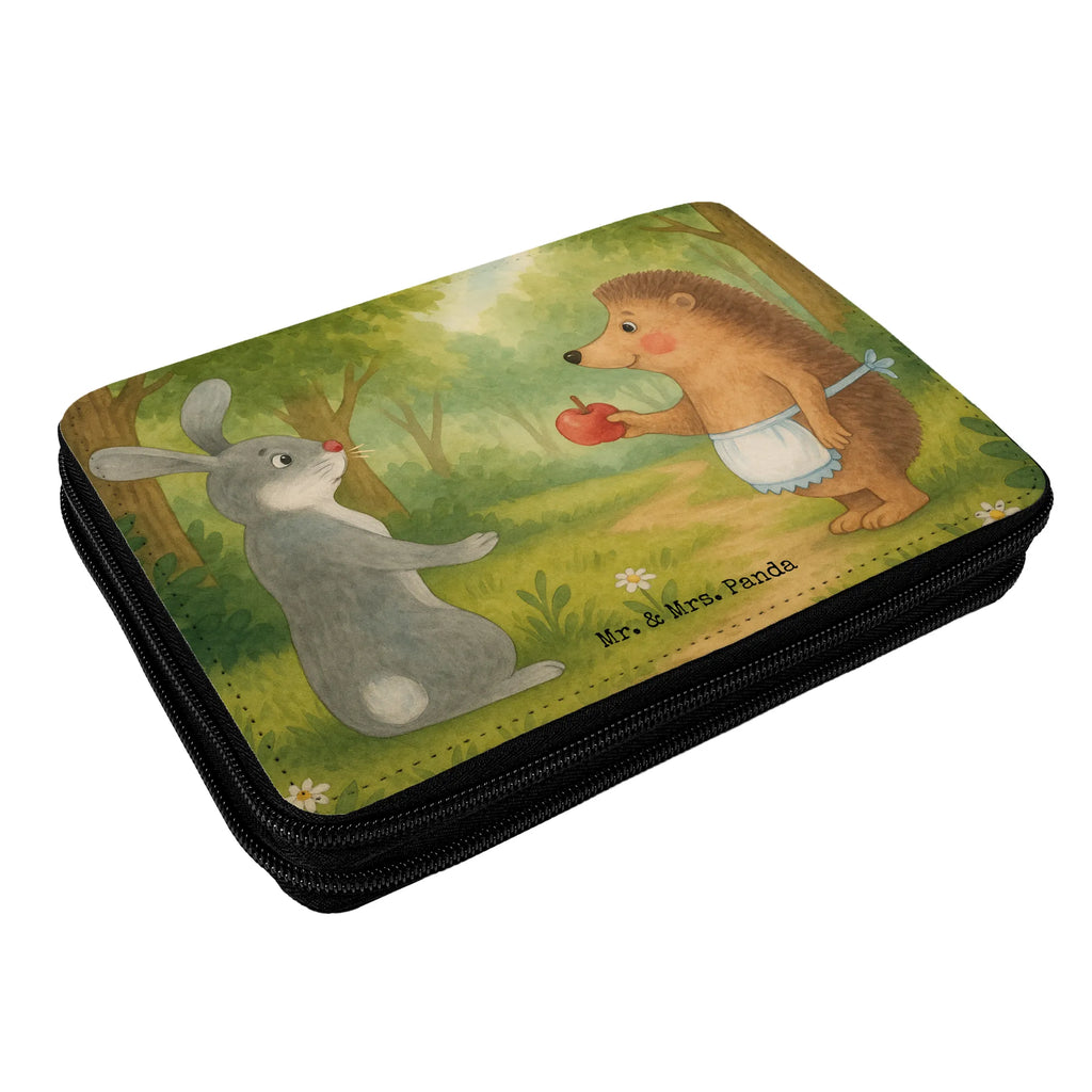 Leather folder Hare Hedgehog Design Federmappe, Stiftetasche, Stifte Etui, Schule, Einschulung, Geschenk, Kind, Schüler, Schülerin, Stifterolle, Federmäppchen, Motiv, Grundschule, Federmäppchen bedruckt, Büro Stifte Etui, Bestückte Federmappe, Kinder Federmappe, Federmappe Einschulung, Tiermotive, Gute Laune, lustige Sprüche, Tiere, Igel und Hase, Igel, Hase, Liebe Spruch, Liebeskummer Geschenk, Herzschmerz, Trösten, Trennungsschmerz, Spruch romantisch