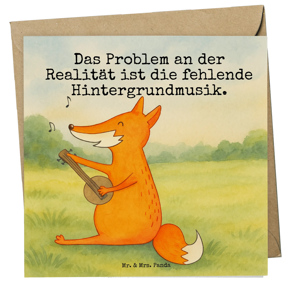 Deluxe Karte Fuchs Gitarre Design Karte, Grußkarte, Klappkarte, Einladungskarte, Glückwunschkarte, Hochzeitskarte, Geburtstagskarte, Hochwertige Grußkarte, Hochwertige Klappkarte, Fuchs, Füchse, Geschenk Musiker, Musik Spruch, Musikerin, Sänger, Sängerin, Gitarre