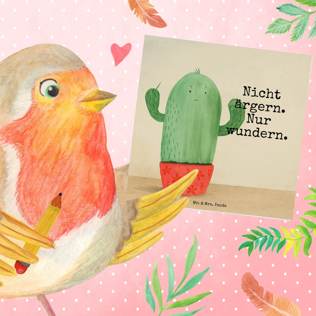 Deluxe Karte Kaktus Wut Design Karte, Grußkarte, Klappkarte, Einladungskarte, Glückwunschkarte, Hochzeitskarte, Geburtstagskarte, Hochwertige Grußkarte, Hochwertige Klappkarte, Kaktus, Kakteen, ärgern, Büro, Schule, Büroalltag, Chefin, Kollege, Kollegin, wütend