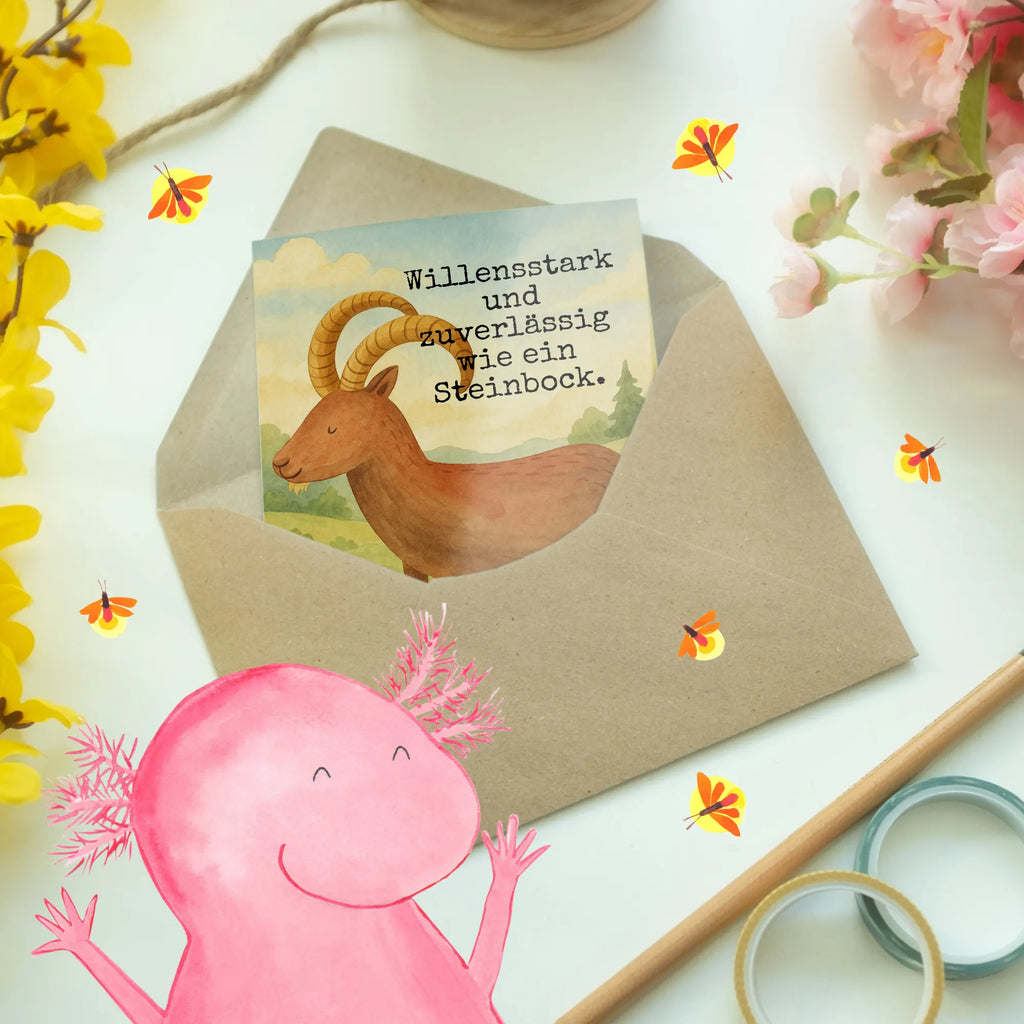 Grußkarte Sternzeichen Steinbock Design Grußkarte, Klappkarte, Einladungskarte, Glückwunschkarte, Hochzeitskarte, Geburtstagskarte, Karte, Ansichtskarten, Tierkreiszeichen, Sternzeichen, Horoskop, Astrologie, Aszendent, Steinböcke, Steinbock Geschenk, Steinbock Sternzeichen, Geschenk Dezember, Geschenk Januar, Geburtstag Dezember, Geburtstag Januar, Ziege, Bock