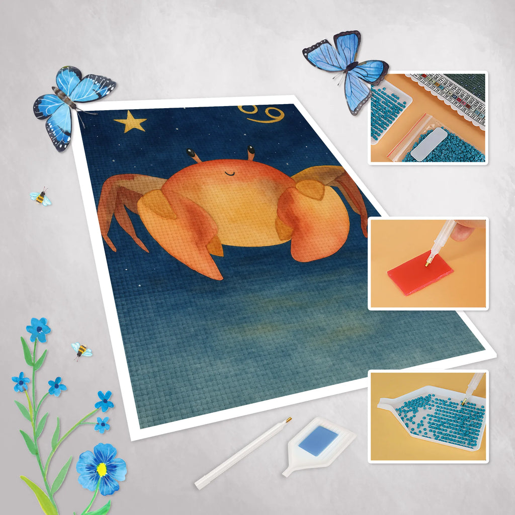 Diamond Painting Star sign Cancer Design constellations, birthdays, astrology, zodiac, date of birth, month of birth, present june, birthday june, crabs, crab present, present july, crab, crab zodiac sign, birthday july, present sea, sea animal