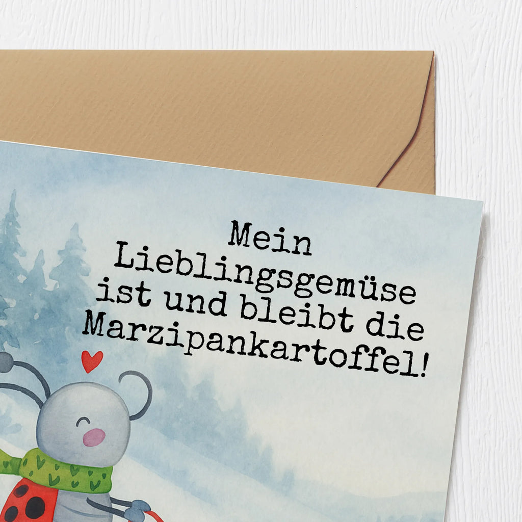 Deluxe Card Smörle sledding Design Hochzeitskarte, Karte, Grußkarte, Klappkarte, Einladungskarte, Hochwertige Klappkarte, Glückwunschkarte, Hochwertige Grußkarte, Geburtstagskarte, Winter, Weihnachten, Weihnachtsdeko, Nikolaus, Advent, Heiligabend, Wintermotiv, Schlittenfahren, Marzipan, Smörle