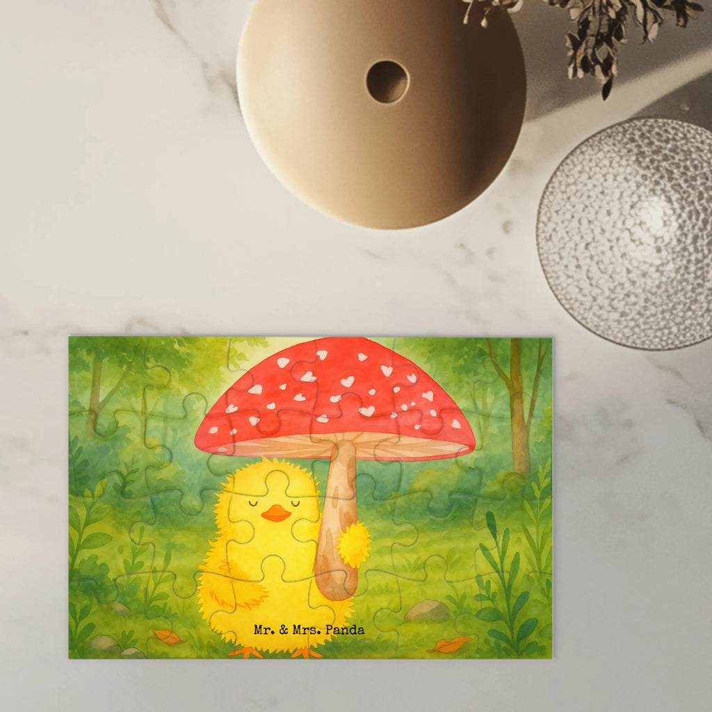 Puzzle chick toadstool Design Puzzle, Ostern, Osterhase, Ostergeschenke, Osternest, Osterdeko, Geschenke zu Ostern, Ostern Geschenk, Ostergeschenke Kinder, Ostern Kinder, Küken, Fliegenpilz, Glückspilz, Frohe Ostern, Ostergrüße