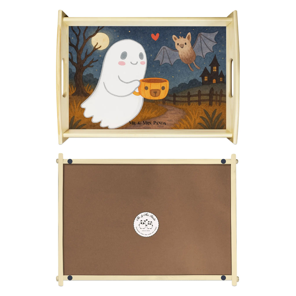 Frühstückstablett Gespenst Kaffee Design Frühstückstablett, Holztablett, Tablett, Dekotablett, Serviertablett, Küchentablett, Halloween, Deko, Martinssingen, Dekoration, Geschenke, Schenken, Gespenst, Kaffee