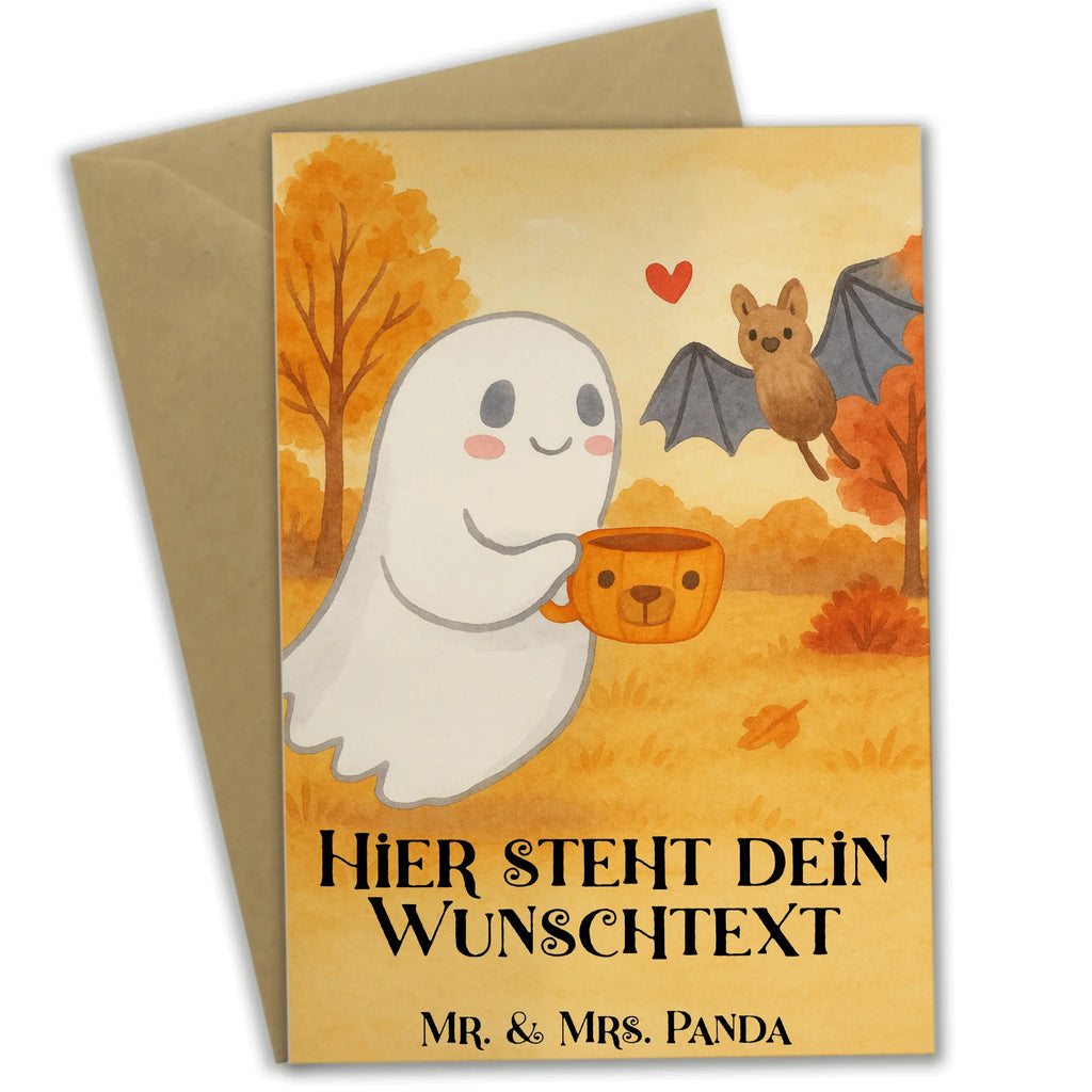 Personalisierte Grußkarte Gespenst Kaffee Design Personalisierte Karte, Personalisierte Hochzeitskarte, Personalisierte Grußkarte, Personalisierte Geburtstagskarte, Grußkarte mit persönlichen Nachrichten, Grußkarte als Geldgeschenk, Personalisierte Glückwunschkarte, Grußkarte selber drucken, Personalisierte Einladungskarte, Grußkarten personalisiert, Grußkarte mit Namen, Grußkarte selbst gestalten, Personalisiertere Klappkarte, Halloween, Deko, Martinssingen, Dekoration, Geschenke, Schenken, Kaffee, Gespenst