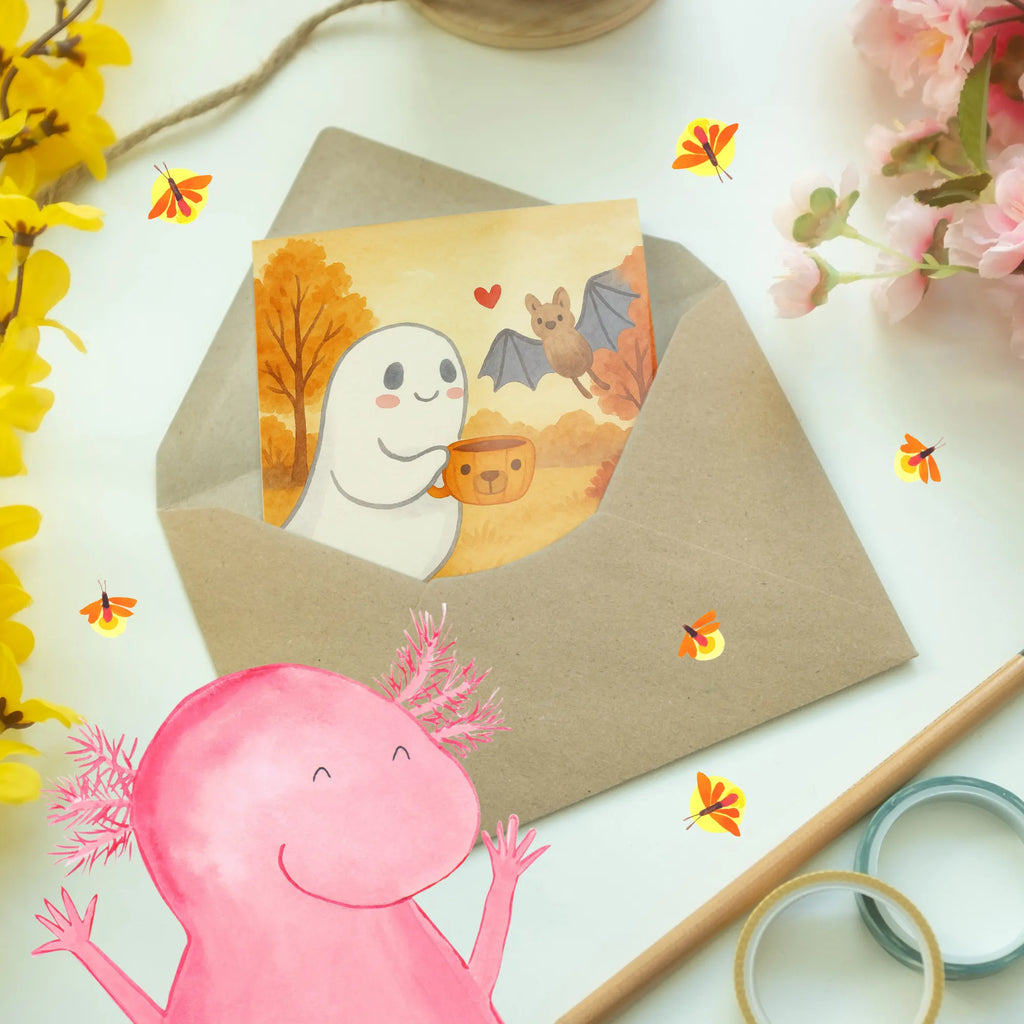 Personalisierte Grußkarte Gespenst Kaffee Design Personalisierte Karte, Personalisierte Hochzeitskarte, Personalisierte Grußkarte, Personalisierte Geburtstagskarte, Grußkarte mit persönlichen Nachrichten, Grußkarte als Geldgeschenk, Personalisierte Glückwunschkarte, Grußkarte selber drucken, Personalisierte Einladungskarte, Grußkarten personalisiert, Grußkarte mit Namen, Grußkarte selbst gestalten, Personalisiertere Klappkarte, Halloween, Deko, Martinssingen, Dekoration, Geschenke, Schenken, Kaffee, Gespenst