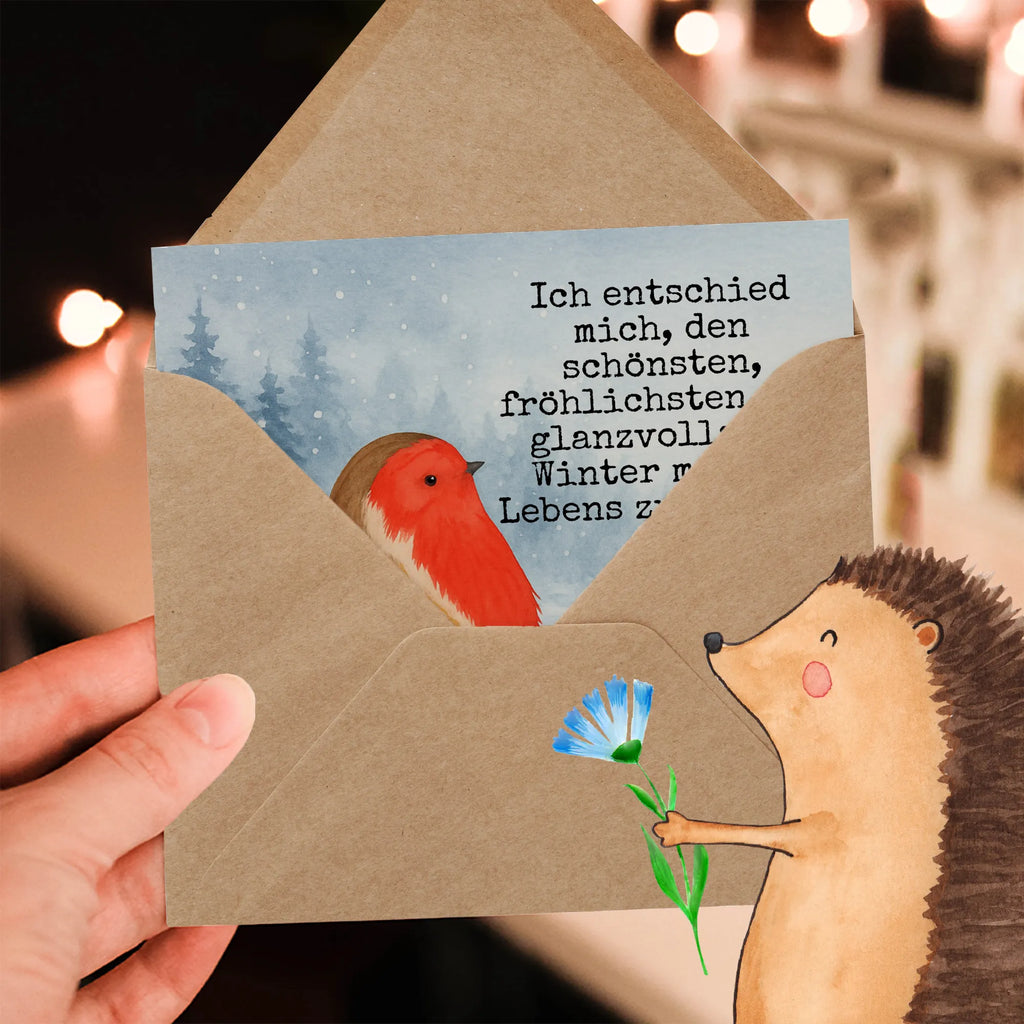 Deluxe Karte Rotkehlchen Schlitten Design Karte, Grußkarte, Klappkarte, Einladungskarte, Glückwunschkarte, Hochzeitskarte, Geburtstagskarte, Hochwertige Grußkarte, Hochwertige Klappkarte, Winter, Weihnachten, Weihnachtsdeko, Nikolaus, Advent, Heiligabend, Wintermotiv, Schlitten, Vogel