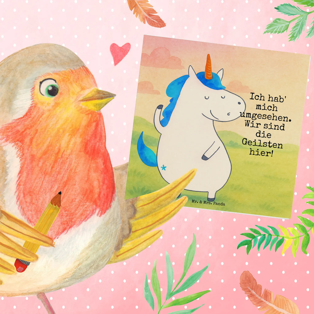 Deluxe Card unicorn Man Design Karte, Grußkarte, Klappkarte, Einladungskarte, Glückwunschkarte, Hochzeitskarte, Geburtstagskarte, Hochwertige Grußkarte, Hochwertige Klappkarte, Einhorn, Einhörner, Einhorn Deko, Unicorn, cool, Mann, Freundin, Familie, bester Freund, BFF, Party, hübsch, beste