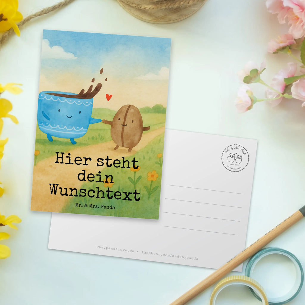 Personalised postcard Coffee Bean Design Ansichtskarte mit Namen, Geschenkkarte mit Namen, Karte mit Wunschtext, Grußkarte mit Namen, Grußkarte mit Wunschtext, Postkarte mit Namen, Postkarte bedrucken, Karte mit Namen, Postkarte mit Wunschtext, Einladung mit Wunschtext, Geschenkkarte mit Wunschtext, Postkarte personalisierbar, Einladung mit Namen, Ansichtskarte mit Wunschtext, Tiermotive, Gute Laune, lustige Sprüche, Tiere, Zufriedenheit, Kaffeebohne, Kaffee, Genuss, Glück