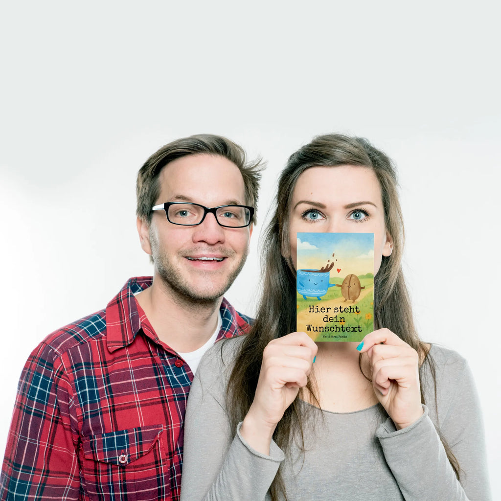 Personalised postcard Coffee Bean Design Ansichtskarte mit Namen, Geschenkkarte mit Namen, Karte mit Wunschtext, Grußkarte mit Namen, Grußkarte mit Wunschtext, Postkarte mit Namen, Postkarte bedrucken, Karte mit Namen, Postkarte mit Wunschtext, Einladung mit Wunschtext, Geschenkkarte mit Wunschtext, Postkarte personalisierbar, Einladung mit Namen, Ansichtskarte mit Wunschtext, Tiermotive, Gute Laune, lustige Sprüche, Tiere, Zufriedenheit, Kaffeebohne, Kaffee, Genuss, Glück