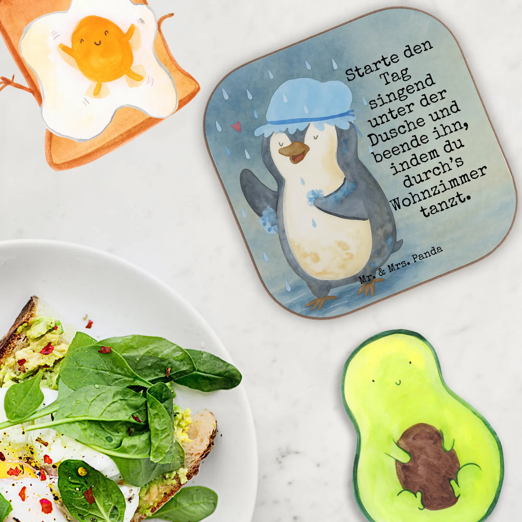 Untersetzer Pinguin Duschen Design Untersetzer für Gläser, Glasuntersetzer, Tassen Untersetzer, Untersetzer Holz, Korkuntersetzer, Bierdeckel, Getränkeuntersetzer, Untersetzer Gläser, Holzuntersetzer, Untersetzer Design, Untersetzer, Untersetzer aus Holz, Pinguin, duschen, Pinguine, glücklich sein, Neuanfang, Dusche, Neustart, Motivation, Lebensmotto