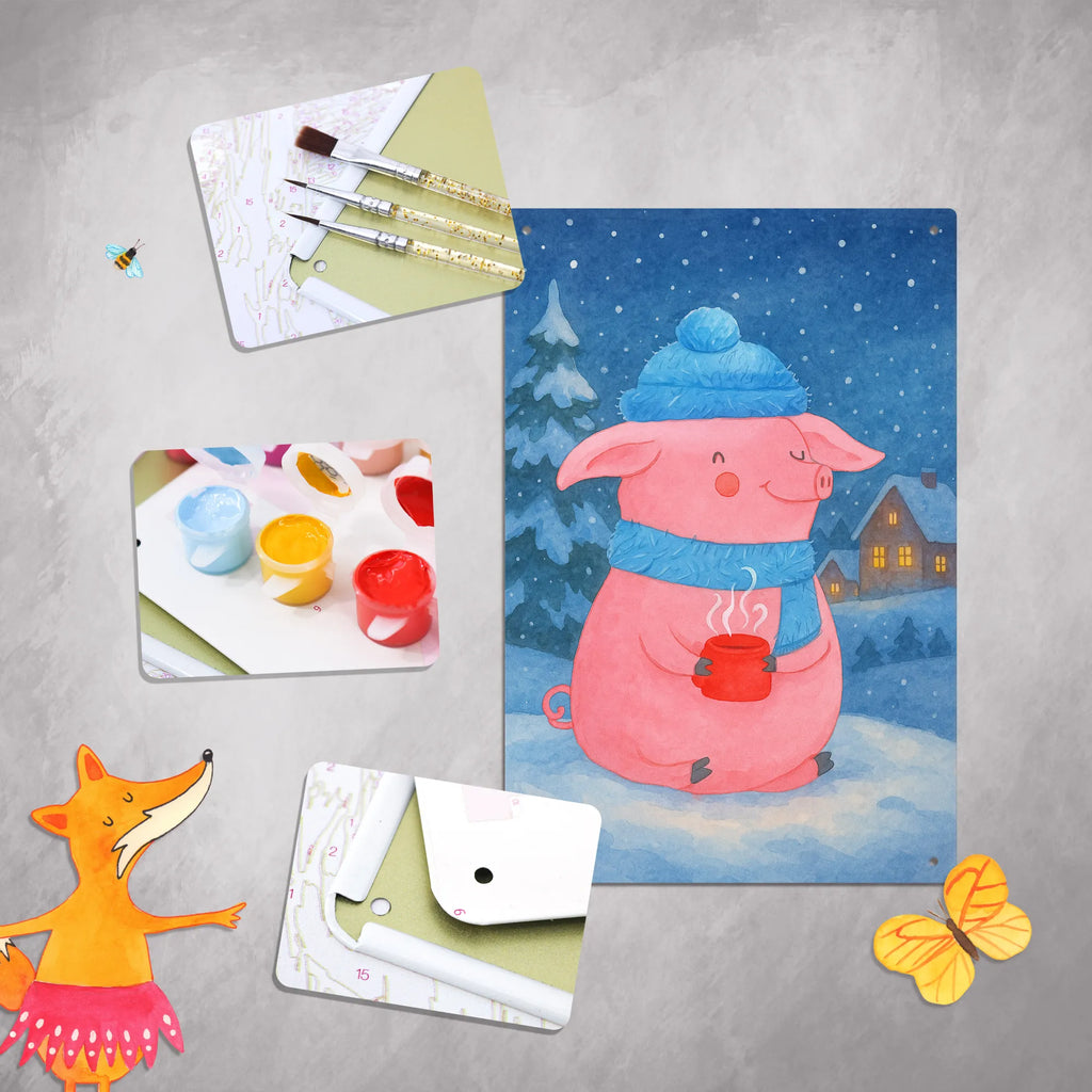 Malen nach Zahlen Metallschild Schwein Glühwein Design Bastelidee, Malen nach Zahlen, Ausmalbild, Kreativität, DIY, Malen, Baseln, Kunstwerk, Künstler, Winter, Weihnachten, Weihnachtsdeko, Nikolaus, Advent, Heiligabend, Wintermotiv, Punsch, Weihnachtsmarkt, Glühschwein, Glühwein