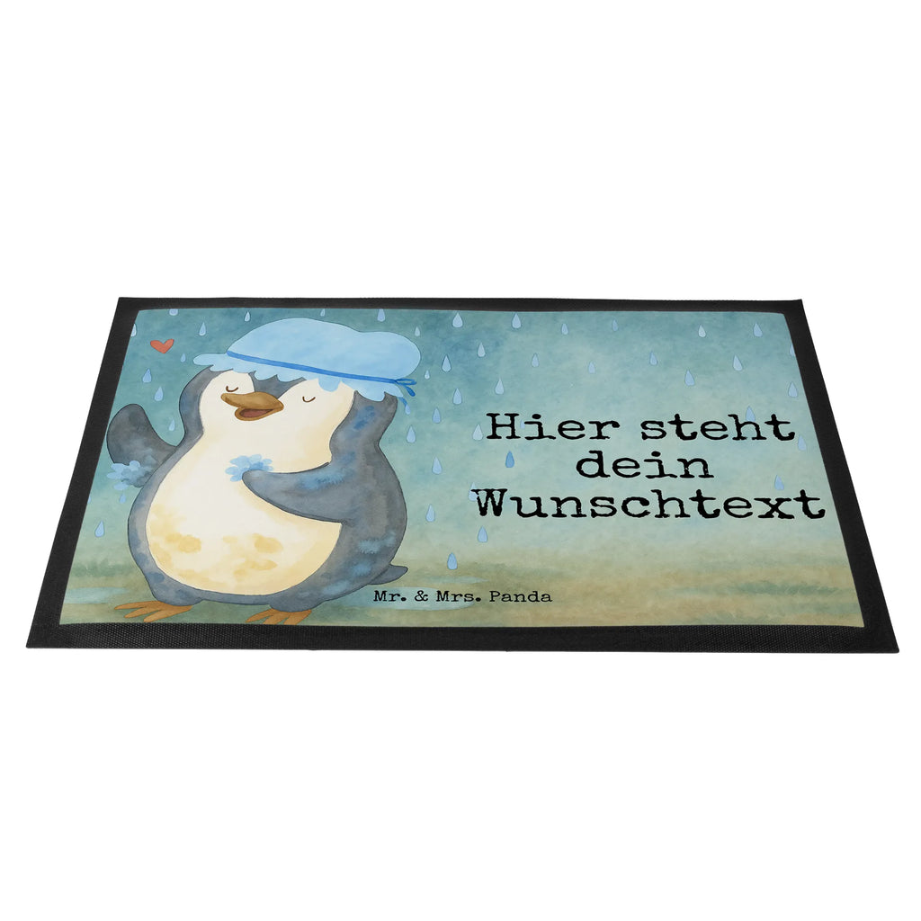 Personalisierte Fußmatte Pinguin Duschen Design Personalisierte Fußmatte, Fußmatte mit Namen, Personalisieruung, Personalisiert, Fußmatte bedrucken, Türvorleger mit Namen, Haustürmatte personalisiert, Namensfussmatte, Wunschnamen, Bedrucken, Türvorleger personalisiert, Pinguin, Pinguine, Dusche, duschen, Lebensmotto, Motivation, Neustart, Neuanfang, glücklich sein