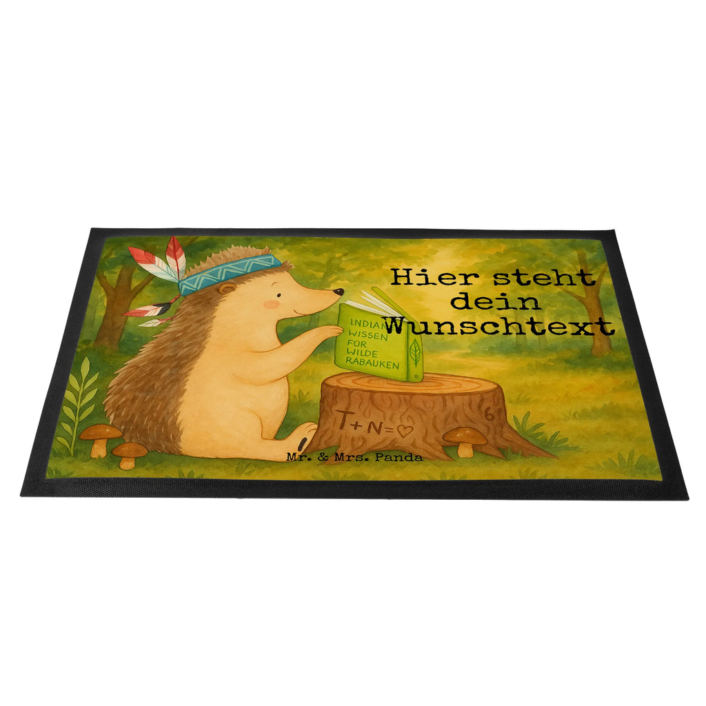 Personalized doormat Hedgehog feather headdress Design Personalisiert, Bedrucken, Personalisieruung, Personalisierte Fußmatte, Namensfussmatte, Wunschnamen, Fußmatte bedrucken, Haustürmatte personalisiert, Fußmatte mit Namen, Türvorleger mit Namen, Türvorleger personalisiert, Waldtiere, Tiere, Abenteuer, Lagerfeuer, Igel, Indianer, Camping