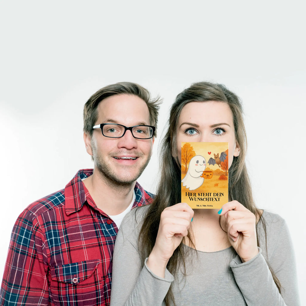Personalised postcard Ghost Coffee Design Geschenkkarte mit Wunschtext, Grußkarte mit Namen, Einladung mit Wunschtext, Postkarte mit Wunschtext, Postkarte bedrucken, Postkarte personalisierbar, Einladung mit Namen, Ansichtskarte mit Wunschtext, Grußkarte mit Wunschtext, Karte mit Namen, Geschenkkarte mit Namen, Karte mit Wunschtext, Ansichtskarte mit Namen, Postkarte mit Namen, Halloween, Deko, Martinssingen, Dekoration, Geschenke, Schenken, Kaffee, Gespenst