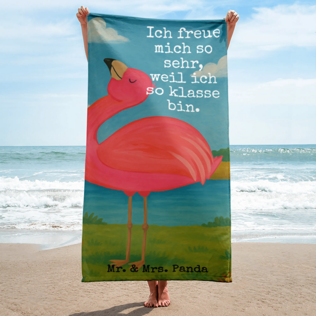 XL Badehandtuch Flamingo Stolz Design Handtuch, Badetuch, Duschtuch, Strandtuch, Saunatuch, Flamingo, stolz, Freude, Selbstliebe, Selbstakzeptanz, Freundin, beste Freundin, Tochter, Mama, Schwester