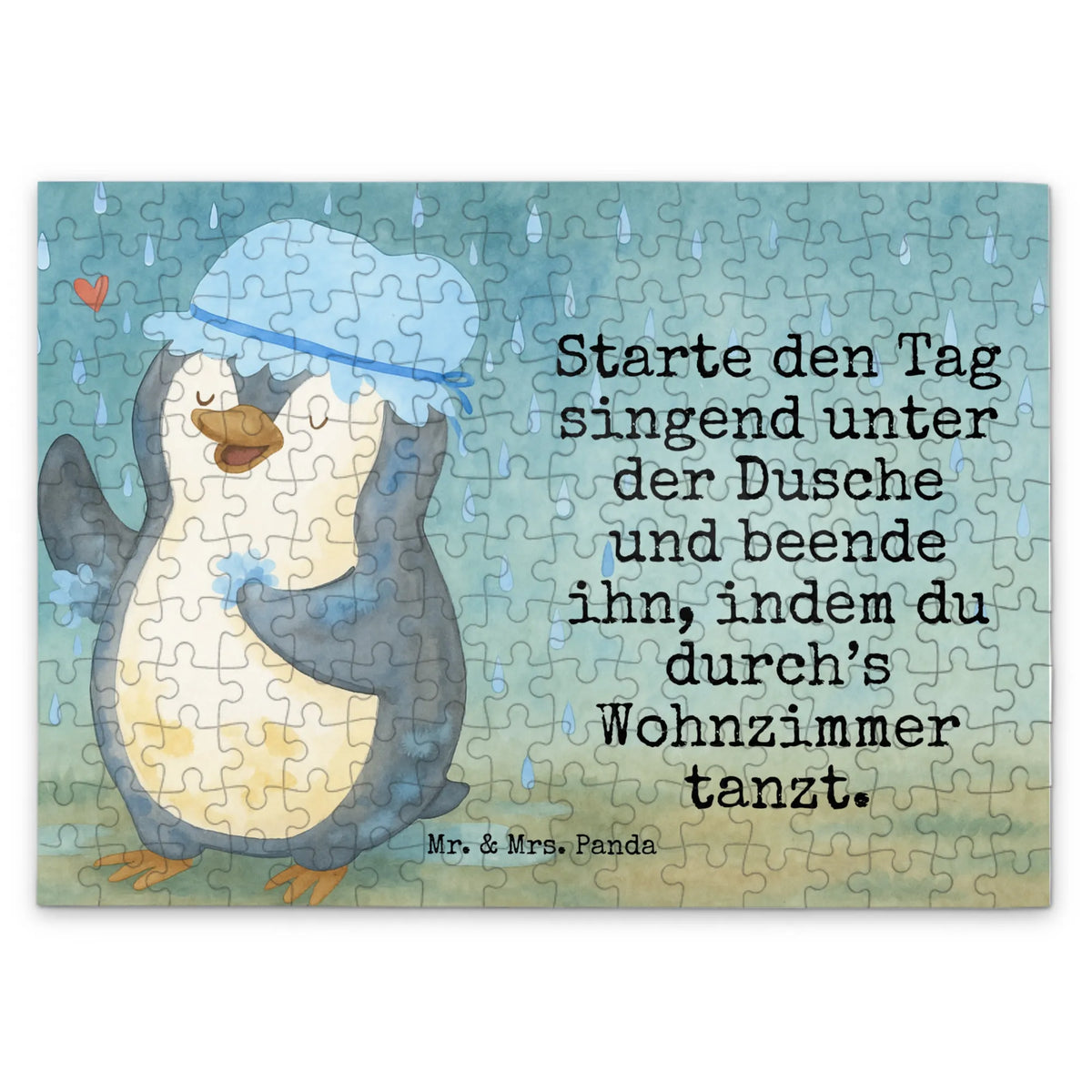 Puzzle Pinguin Duschen Design Puzzle, 2000 Teile Puzzle, 300 Teile Puzzle, Puzzlespiel, 1000 Teile Puzzle, 1500 Teile Puzzle, Geduldspiel, Legespiel, 500 Teile Puzzle, Pinguin, Motivation, Neustart, Duschen, Dusche, Pinguine, glücklich sein, Neuanfang, Lebensmotto