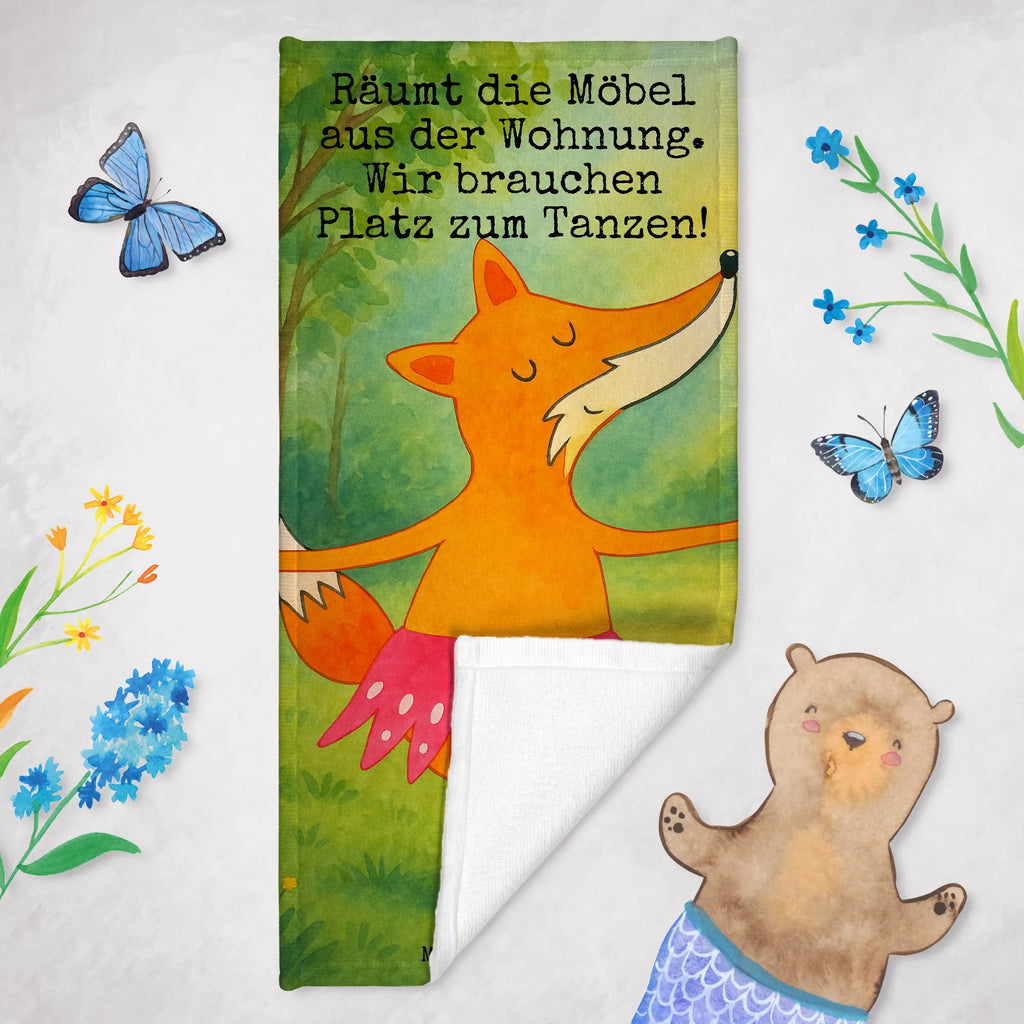 Badehandtuch Fuchs Ballerina Design Duschtuch, Badetuch, Strandtuch, Saunatuch, Kinder Handtuch, Fuchs, Fuchs Spruch, Füchse, Füchsin, Ballerina, Ballett, Tänzerin, Tanzen, Party, Einladung, Geburtstag