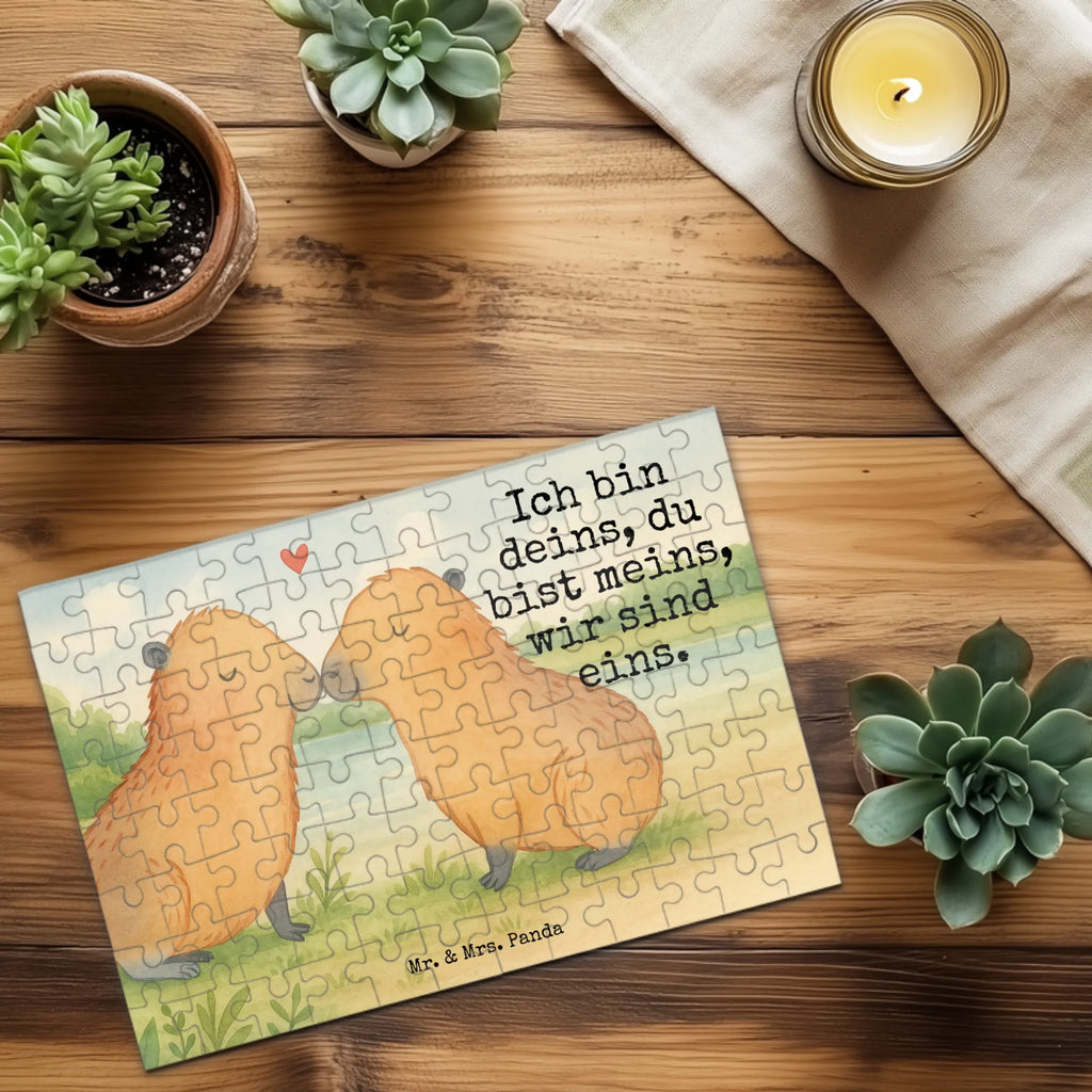 Puzzle Capybara Liebe Design Puzzle, Tiermotive, Gute Laune, lustige Sprüche, Tiere, Romantisches Geschenk, Du bist meins, Beziehung, Handgezeichnet, verliebt, Geschenkidee, Ehejubiläum, Liebe, Valentinstag, Herzlich, Liebesbeweis, Jahrestag, Tierliebe, Partnertiere, Ich bin deins, Kuschel Capybaras, Liebesspruch, Verschmolzen, Capybara, Paar