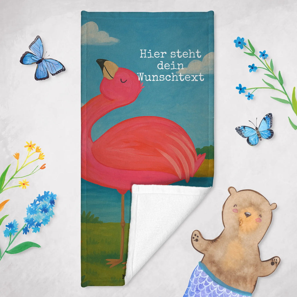 Personalized Bath Towel flamingo Proud Design Personalisiertes Handtuch, Badetuch mit Namen, Saunatuch mit Namen, Strandtuch mit Namen, Duschtuch mit Namen, Kinder Handtuch mit Namen, Personalisiertes Badetuch, Flamingo, stolz, Schwester, Freude, Tochter, Selbstliebe, Freundin, beste Freundin, Selbstakzeptanz, Mama