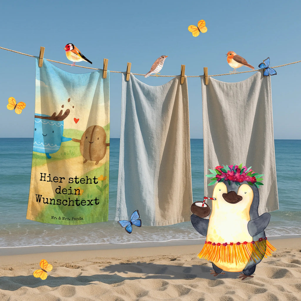 Spersonalizowany ręcznik kąpielowy kawa ziarno Design Personalisiertes Handtuch, Strandtuch mit Namen, Badetuch mit Namen, Kinder Handtuch mit Namen, Personalisiertes Badetuch, Duschtuch mit Namen, Saunatuch mit Namen, Tiermotive, Gute Laune, lustige Sprüche, Tiere, Zufriedenheit, Kaffeebohne, Glück, Kaffee, Genuss