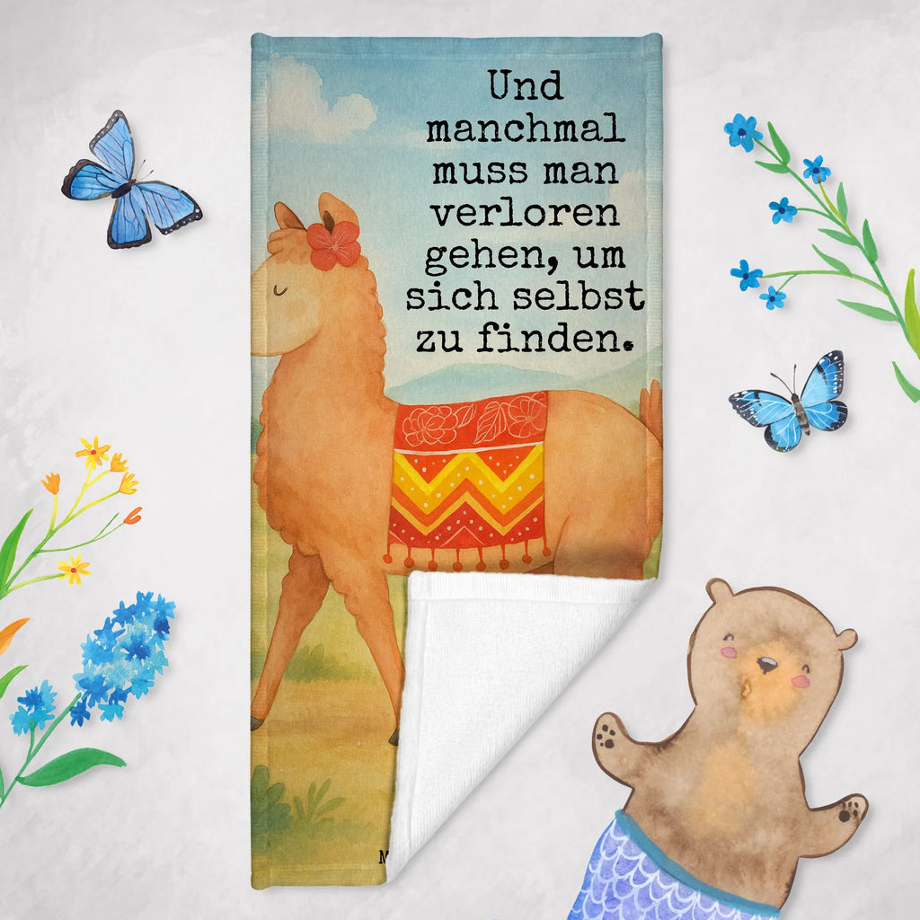 Badehandtuch Alpaka Stolz Design Duschtuch, Badetuch, Strandtuch, Saunatuch, Kinder Handtuch, Alpaka, Lama