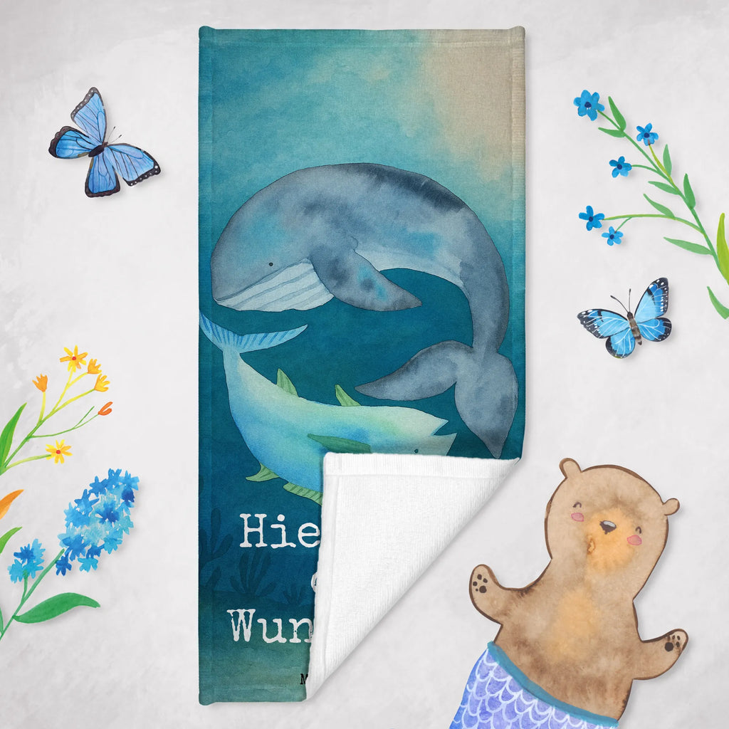 Personalisiertes Badehandtuch Walfisch Thunfisch Design Saunatuch mit Namen, Personalisiertes Badetuch, Kinder Handtuch mit Namen, Strandtuch mit Namen, Duschtuch mit Namen, Badetuch mit Namen, Personalisiertes Handtuch, Tiermotive, Gute Laune, lustige Sprüche, Tiere, Spruch lustig, Spruch des Tages, Wahl, Flachwitz, Flachwitz Geschenk, Wortwitz lustig, Wal, Tunfisch, Witz