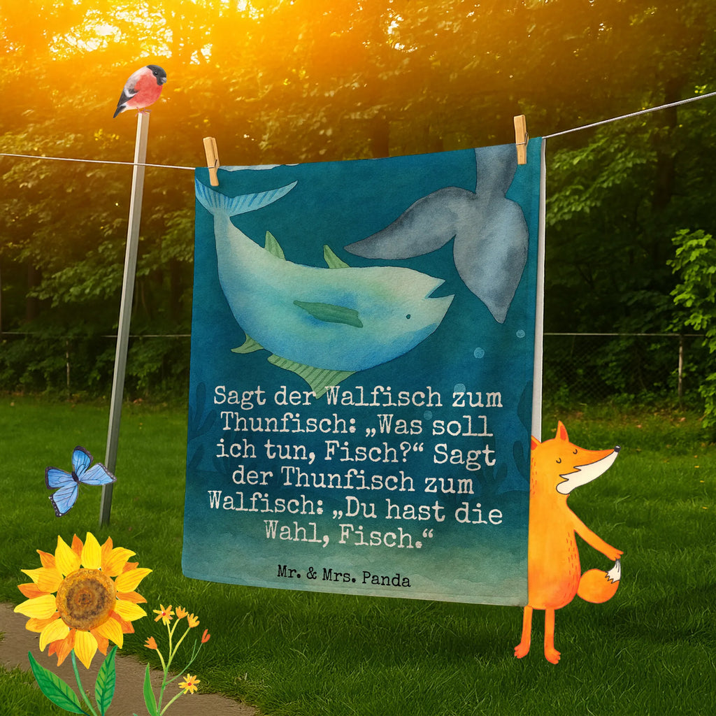 Badehandtuch Walfisch Thunfisch Design Duschtuch, Badetuch, Strandtuch, Saunatuch, Kinder Handtuch, Tiermotive, Gute Laune, lustige Sprüche, Tiere, Wal, Wahl, Tunfisch, Wortwitz lustig, Spruch lustig, Flachwitz, Witz, Spruch des Tages, Flachwitz Geschenk