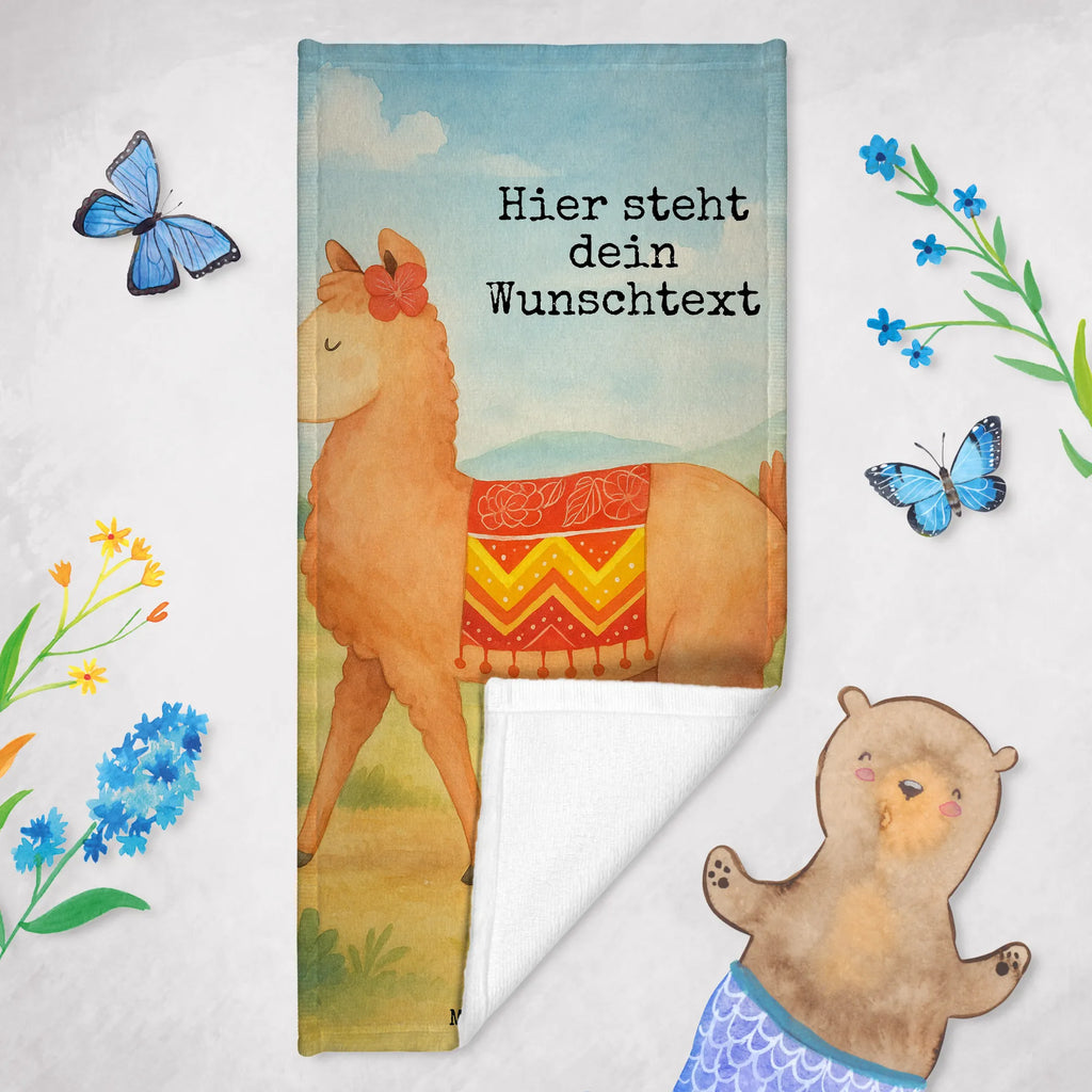 Personalized Bath Towel alpaca Proud Design Duschtuch mit Namen, Saunatuch mit Namen, Strandtuch mit Namen, Personalisiertes Handtuch, Personalisiertes Badetuch, Badetuch mit Namen, Kinder Handtuch mit Namen, Alpaka, Lama
