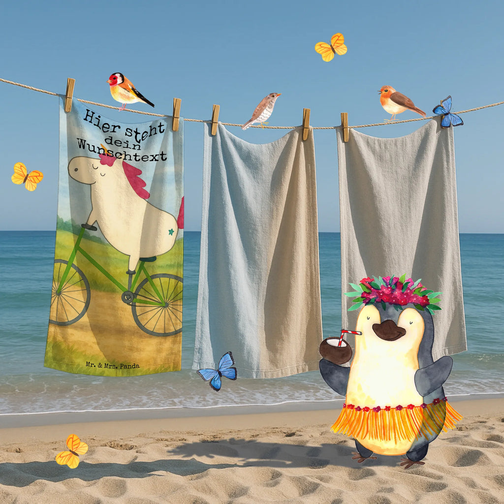 Personalisiertes Badehandtuch Einhorn Radfahrer Design Personalisiertes Badetuch, Duschtuch mit Namen, Saunatuch mit Namen, Strandtuch mit Namen, Badetuch mit Namen, Personalisiertes Handtuch, Kinder Handtuch mit Namen, Einhorn, Einhörner, Einhorn Deko, Unicorn, Liebeskummer, Radfahrer, Feenstaub, Kummer, Radfahren, Rad, Bike, Luxusproblem, Konfetti