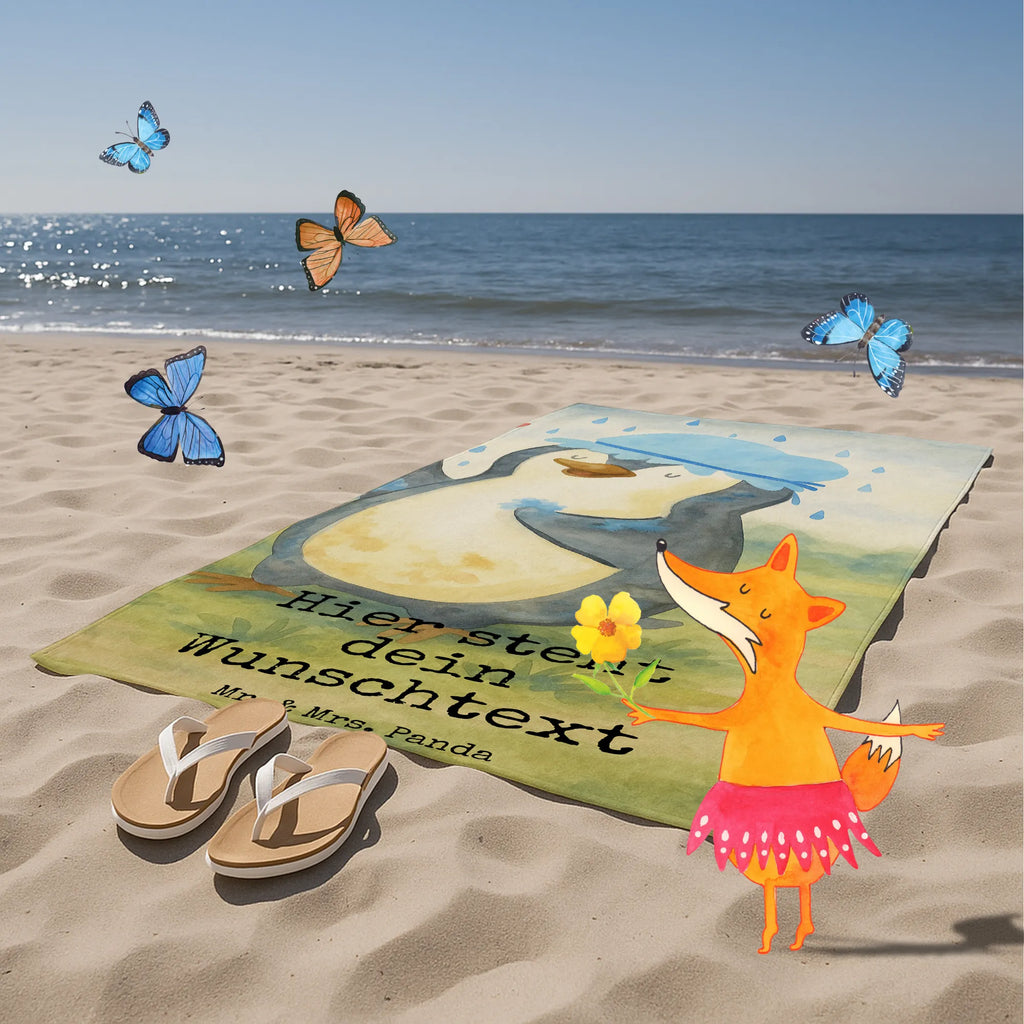 Spersonalizowany ręcznik kąpielowy Pingwin Prysznic Design Strandtuch mit Namen, Duschtuch mit Namen, Badetuch mit Namen, Saunatuch mit Namen, Kinder Handtuch mit Namen, Personalisiertes Badetuch, Personalisiertes Handtuch, Pinguin, duschen, Lebensmotto, Motivation, Pinguine, Dusche, Neustart, glücklich sein, Neuanfang
