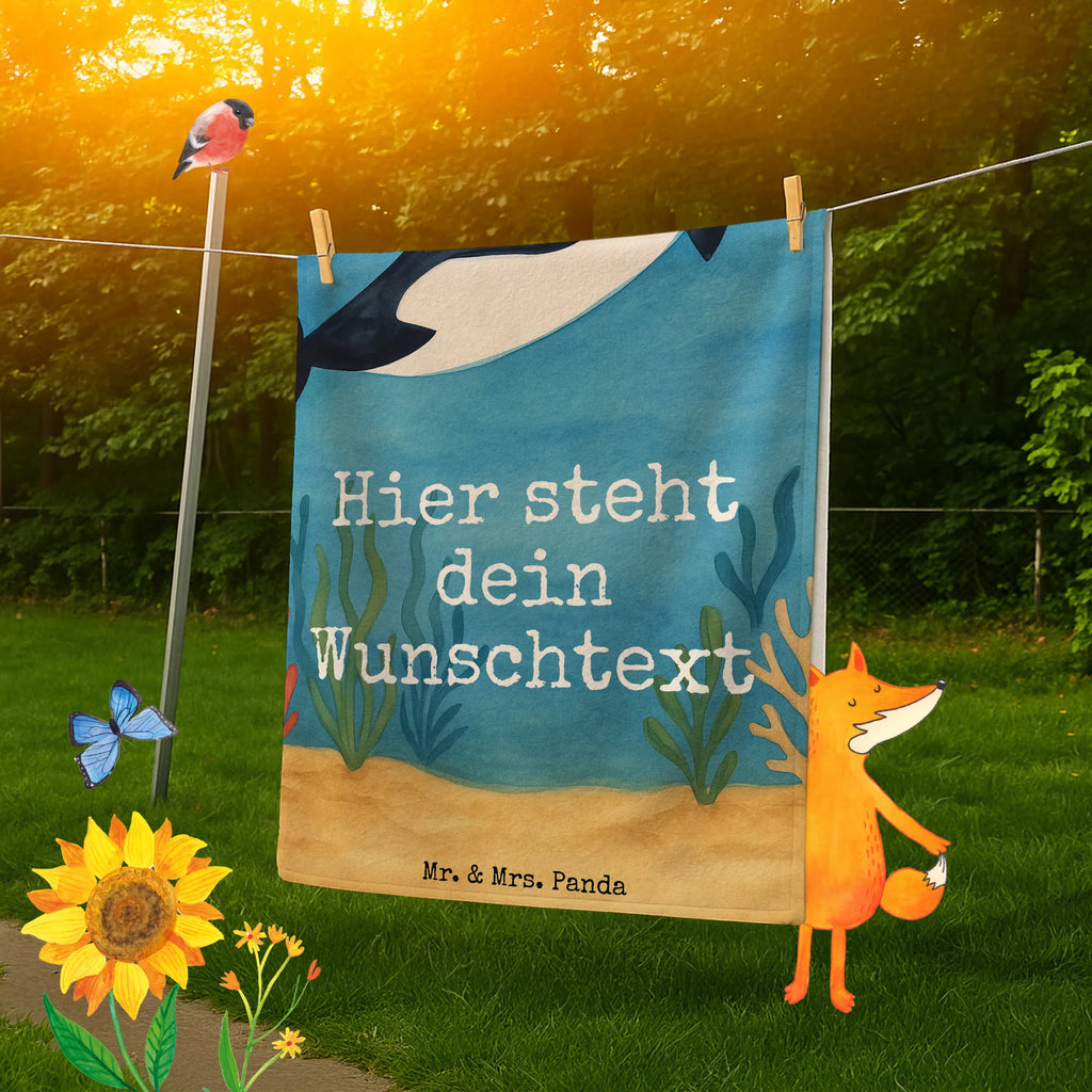 Personalized Bath Towel orca cylinder Design Badetuch mit Namen, Duschtuch mit Namen, Strandtuch mit Namen, Saunatuch mit Namen, Personalisiertes Badetuch, Kinder Handtuch mit Namen, Personalisiertes Handtuch, Meerestiere, Meer, Urlaub, Glückwunsch, Glitter, Narwal, Glitzer, Konfetti, Geburtstag, Feier, Orca, Fete, Fest