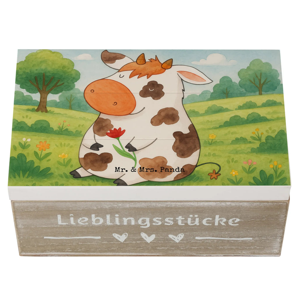 Holzkiste Kuh Design Geschenkbox, Aufbewahrungsbox, Erinnerungskiste, Dekokiste, XXL, Kiste, Erinnerungsbox, Geschenkdose, Truhe, Holzkiste, Schatzkiste, Schatulle, Bauernhof, Hoftiere, Landwirt, Landwirtin, Hof, Motivtion, Träume, Milchkuh, Milch, Magie, Flausen, Kuh, Kühe, Spruch
