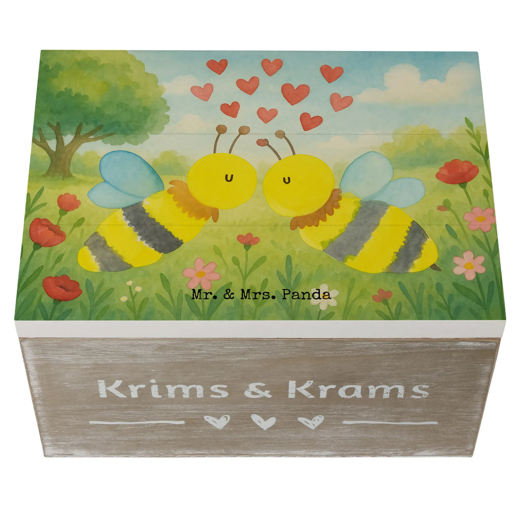 Holzkiste Biene Liebe Design Truhe, Schatulle, Erinnerungskiste, Geschenkbox, Holzkiste, Aufbewahrungsbox, Dekokiste, Erinnerungsbox, Schatzkiste, Kiste, XXL, Geschenkdose, Biene, Wespe, Hummel