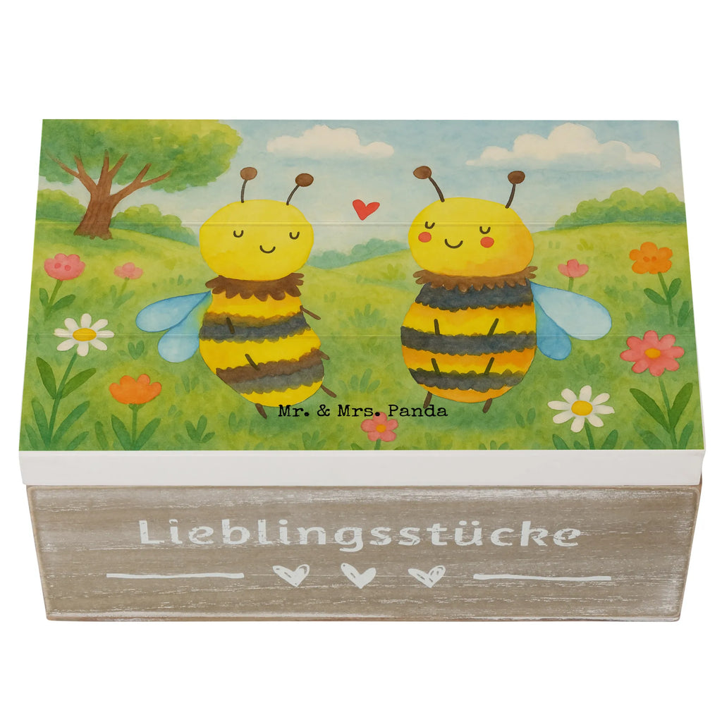 Holzkiste Biene Verliebt Design Holzkiste, Kiste, Schatzkiste, Truhe, Schatulle, XXL, Erinnerungsbox, Erinnerungskiste, Dekokiste, Aufbewahrungsbox, Geschenkbox, Geschenkdose, Biene, Wespe, Hummel