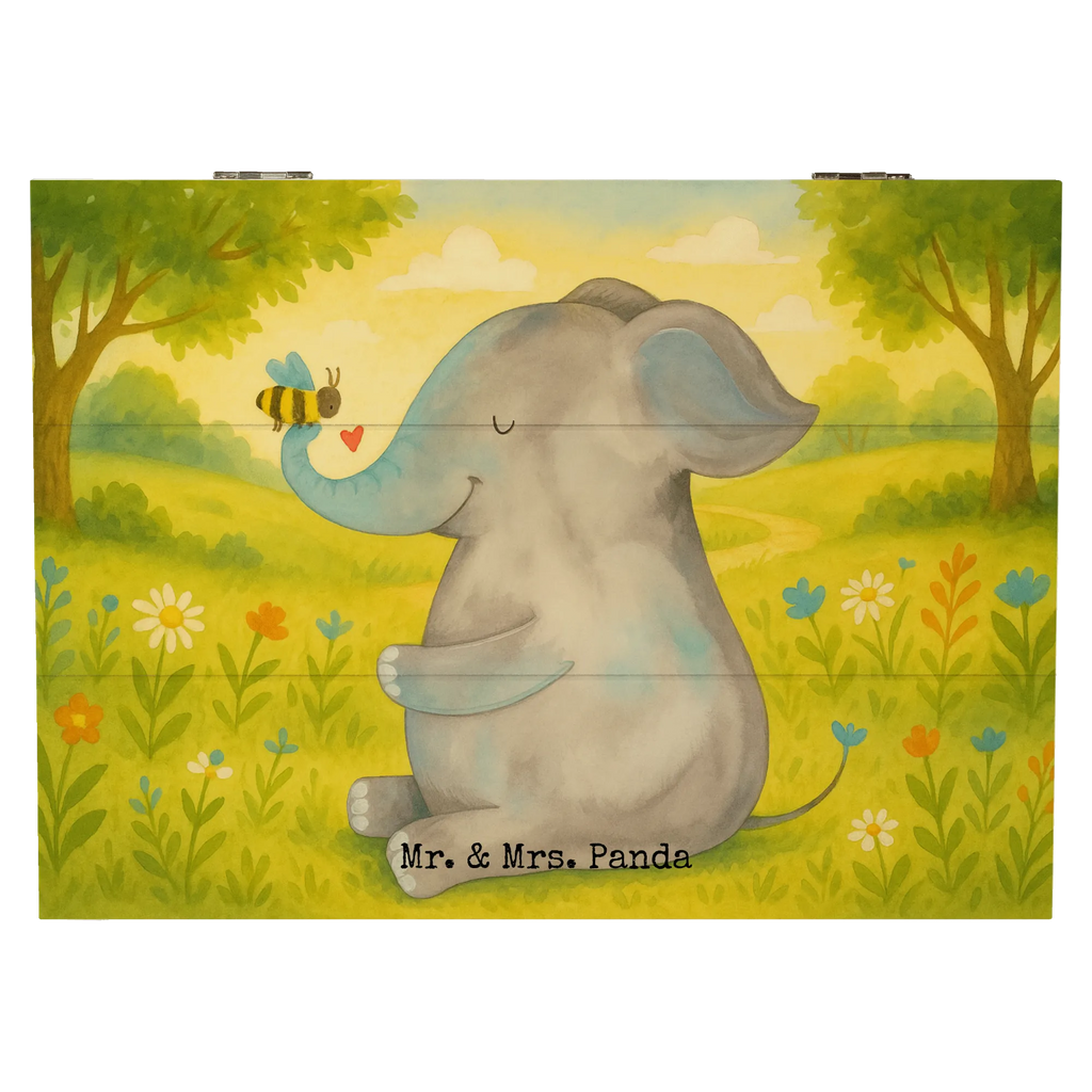 Holzkiste Elefant Biene Design Schatulle, Erinnerungsbox, Truhe, Holzkiste, Aufbewahrungsbox, Erinnerungskiste, Kiste, Dekokiste, XXL, Geschenkdose, Schatzkiste, Geschenkbox, Tiermotive, Gute Laune, lustige Sprüche, Tiere, Jahrestag, Heiratsantrag, Hochzeitsgeschenk, Elefant, Liebesgeschenk, Liebesbeweis, Biene, Liebe, Liebesspruch