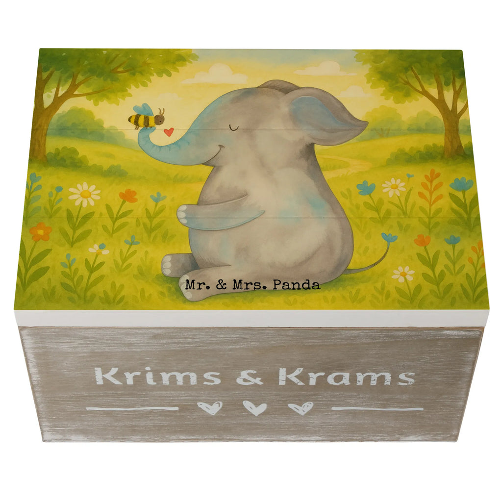 Holzkiste Elefant Biene Design Schatulle, Erinnerungsbox, Truhe, Holzkiste, Aufbewahrungsbox, Erinnerungskiste, Kiste, Dekokiste, XXL, Geschenkdose, Schatzkiste, Geschenkbox, Tiermotive, Gute Laune, lustige Sprüche, Tiere, Jahrestag, Heiratsantrag, Hochzeitsgeschenk, Elefant, Liebesgeschenk, Liebesbeweis, Biene, Liebe, Liebesspruch