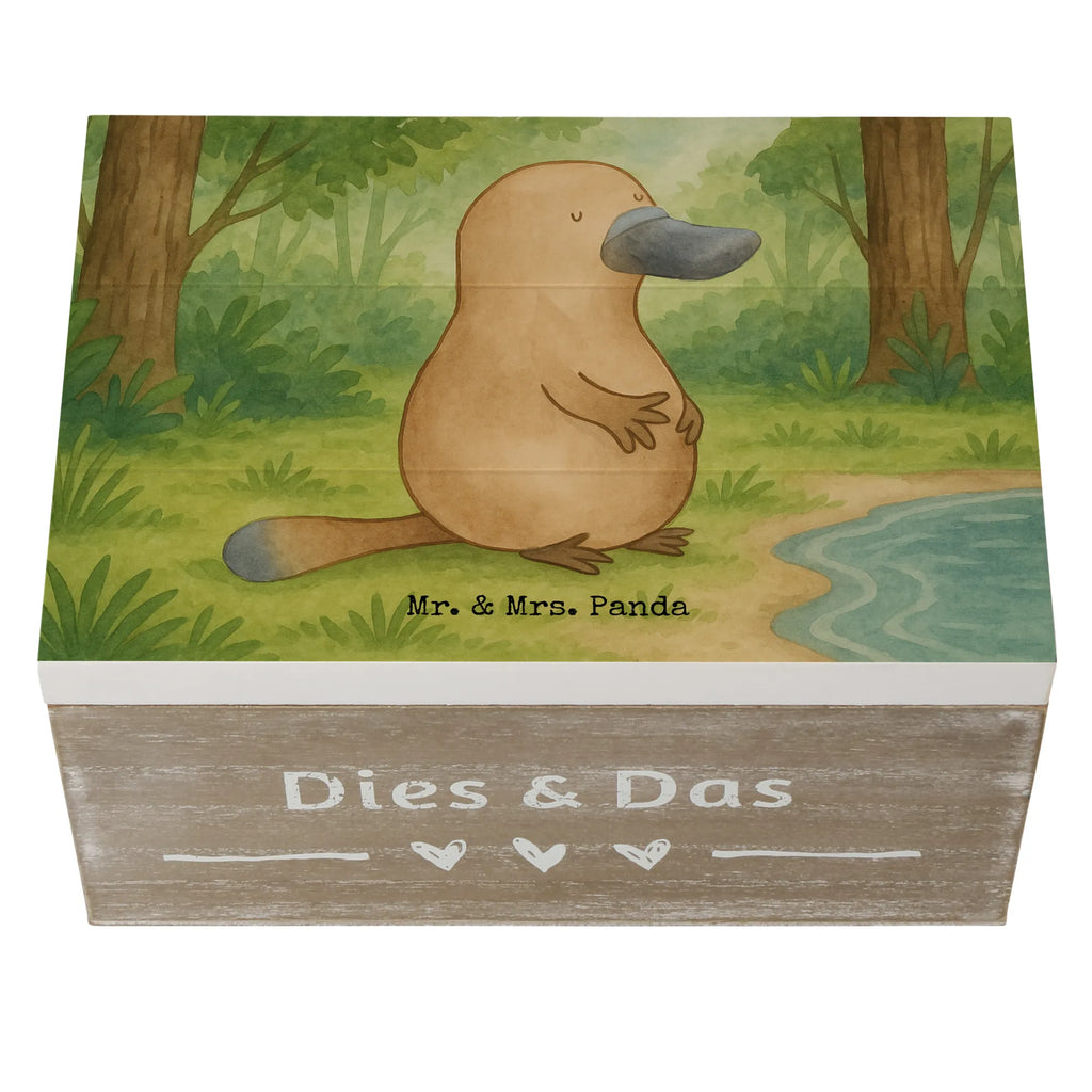 Holzkiste Schnabeltier Mut Design XXL, Geschenkdose, Erinnerungsbox, Geschenkbox, Aufbewahrungsbox, Kiste, Schatzkiste, Erinnerungskiste, Dekokiste, Schatulle, Truhe, Holzkiste, Meerestiere, Meer, Urlaub, Mut, Training, Raodtrip, Weltreise, Neustart, Motivation, Büro, mutig, Arbeit, Neuanfang, Schnabeltiere, Lebensweisheit, Schnabeltier